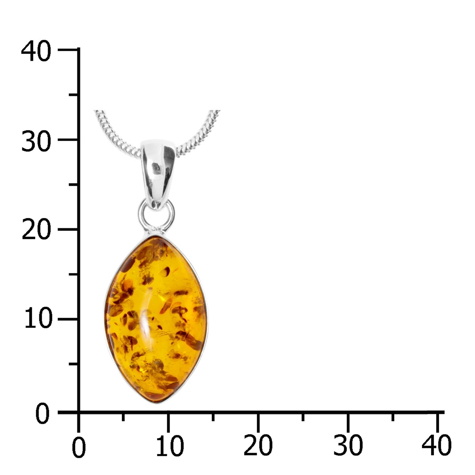 OSTSEE-SCHMUCK Kette mit Anhänger »- Macy - Silber 925/000 - Bernstein«