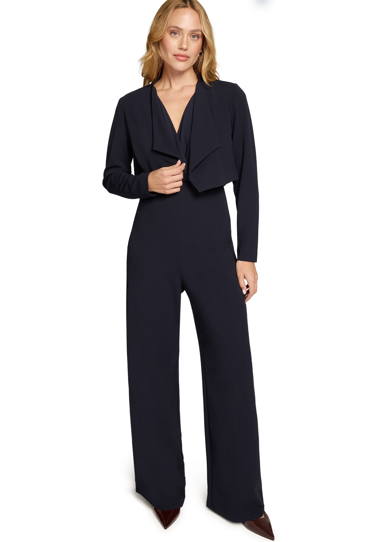 Zero Jumpsuit »Jumpsuit Wickeloptik weites Bein«