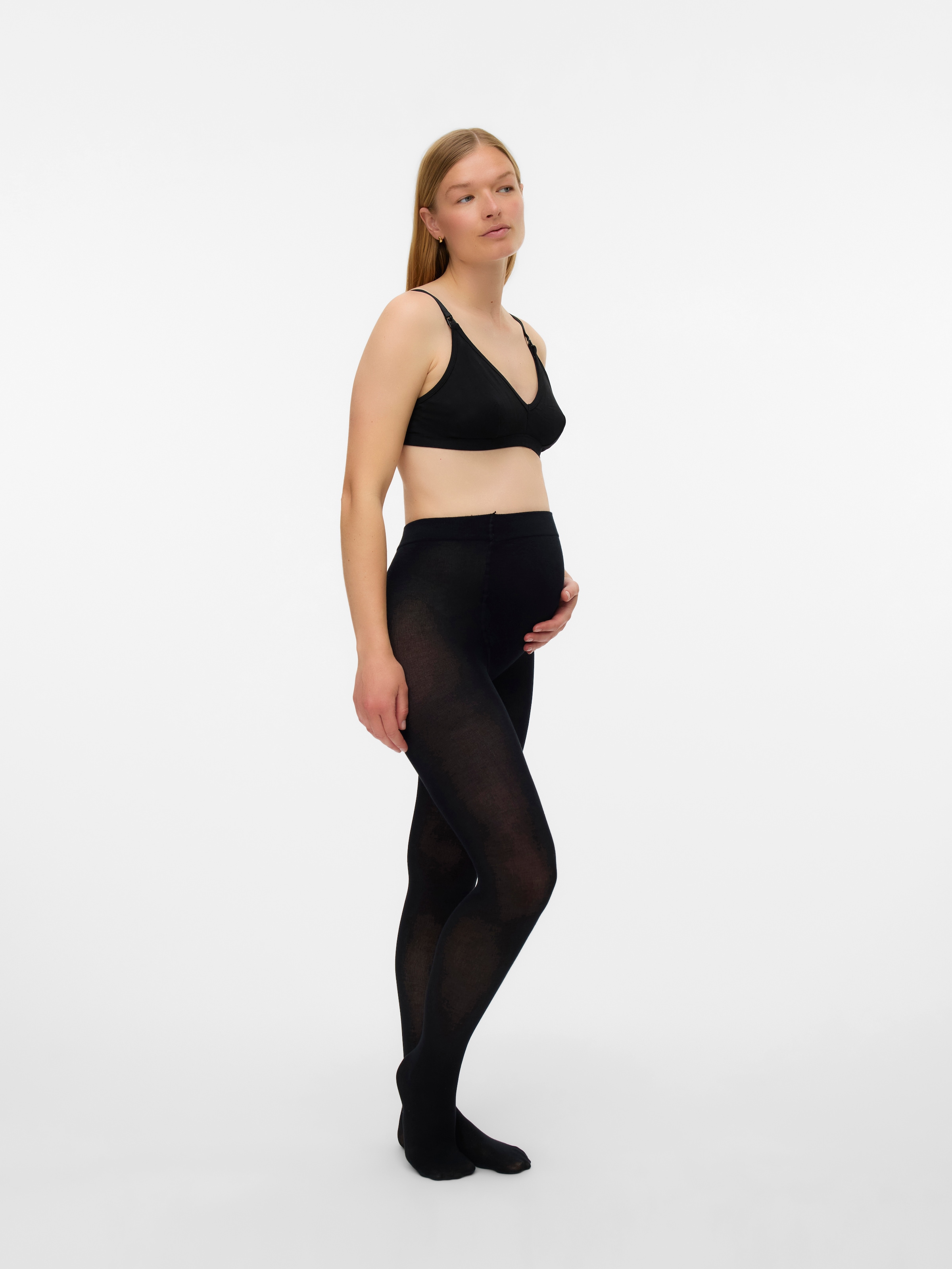 Mamalicious Umstandsstrumpfhose »MLJENNIE PANTYHOSE 200DEN 2-P NOOS« 200 Packung, 2 Stk. tlg. Materialmix, eng anliegend