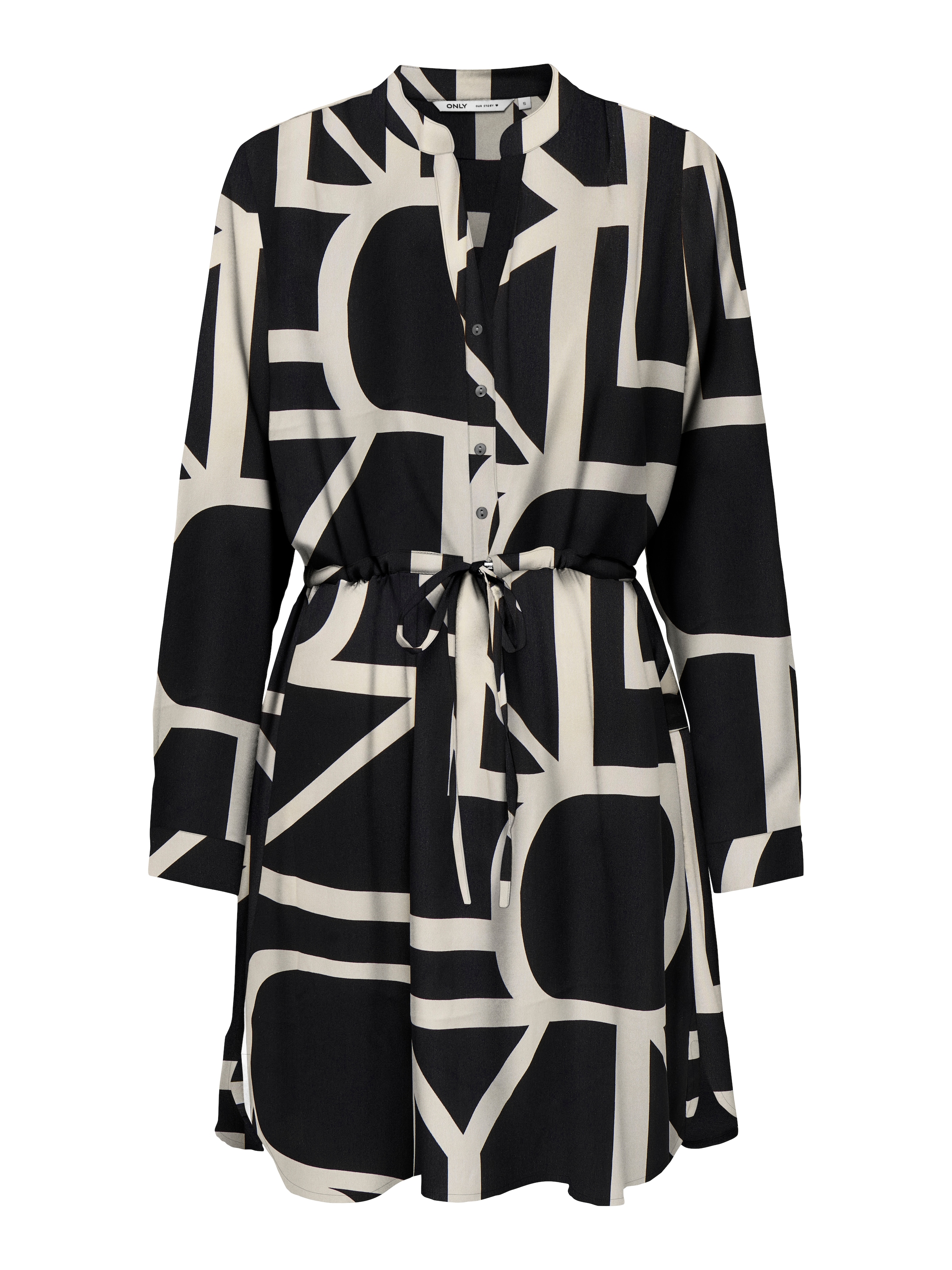 ONLY Druckkleid »ONLCORY L/S V-NECK TUNIC«