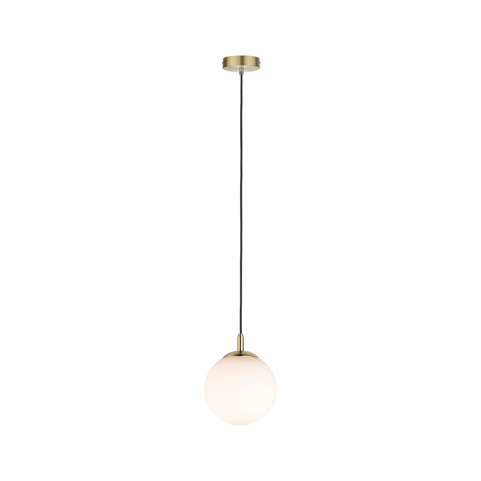 Paulmann Pendelleuchte »Neordic Menja max. 1x20W Weiß/Messing gebürstet 230V Glas/Metall«, 1 flammig, Leuchtmittel E27 | ohne Leuchtmittel, E27