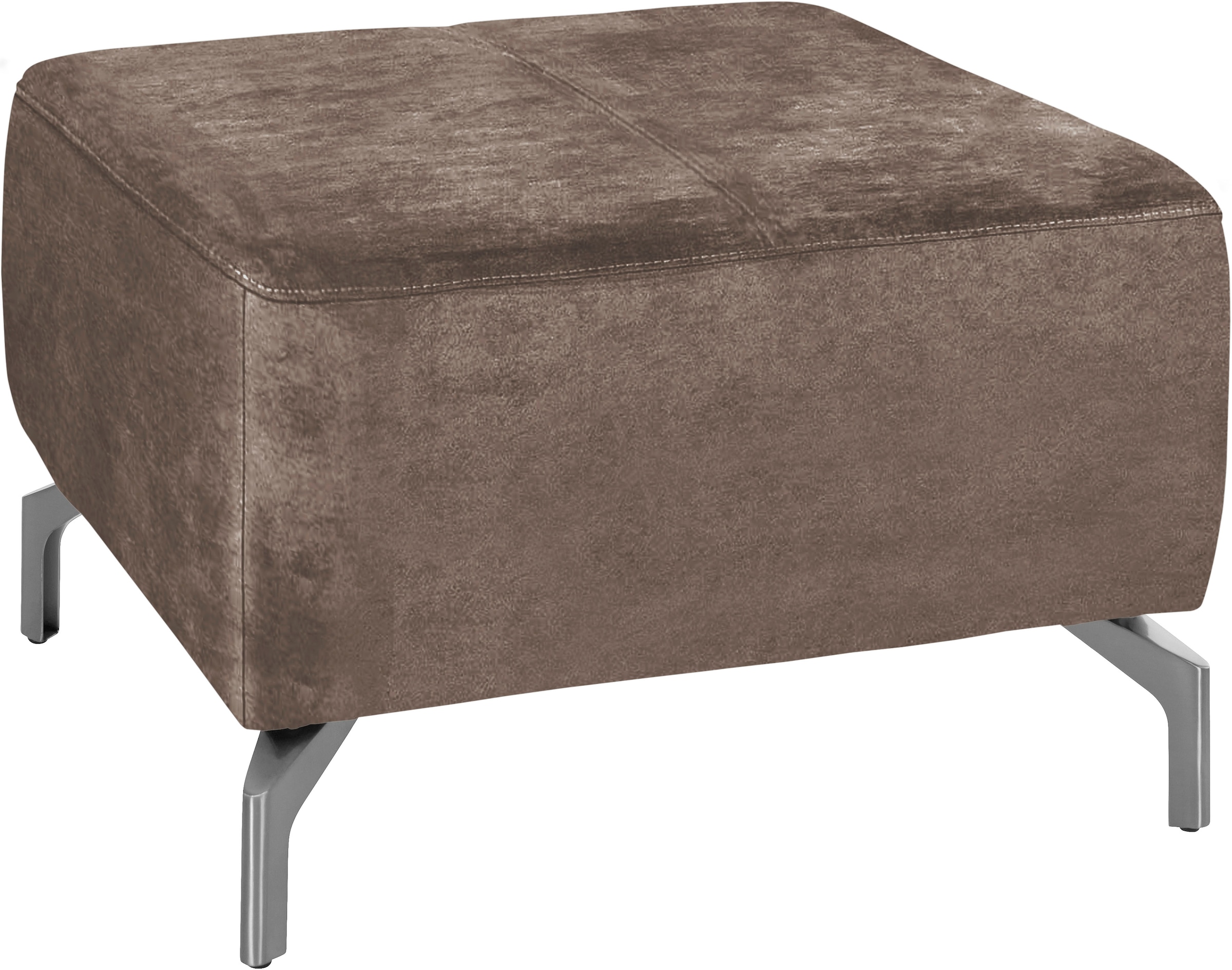 sit&more Hocker »Gizeh«, Fußhöhe 15 cm, wahlweise in 2 unterschiedlichen Fußfarben