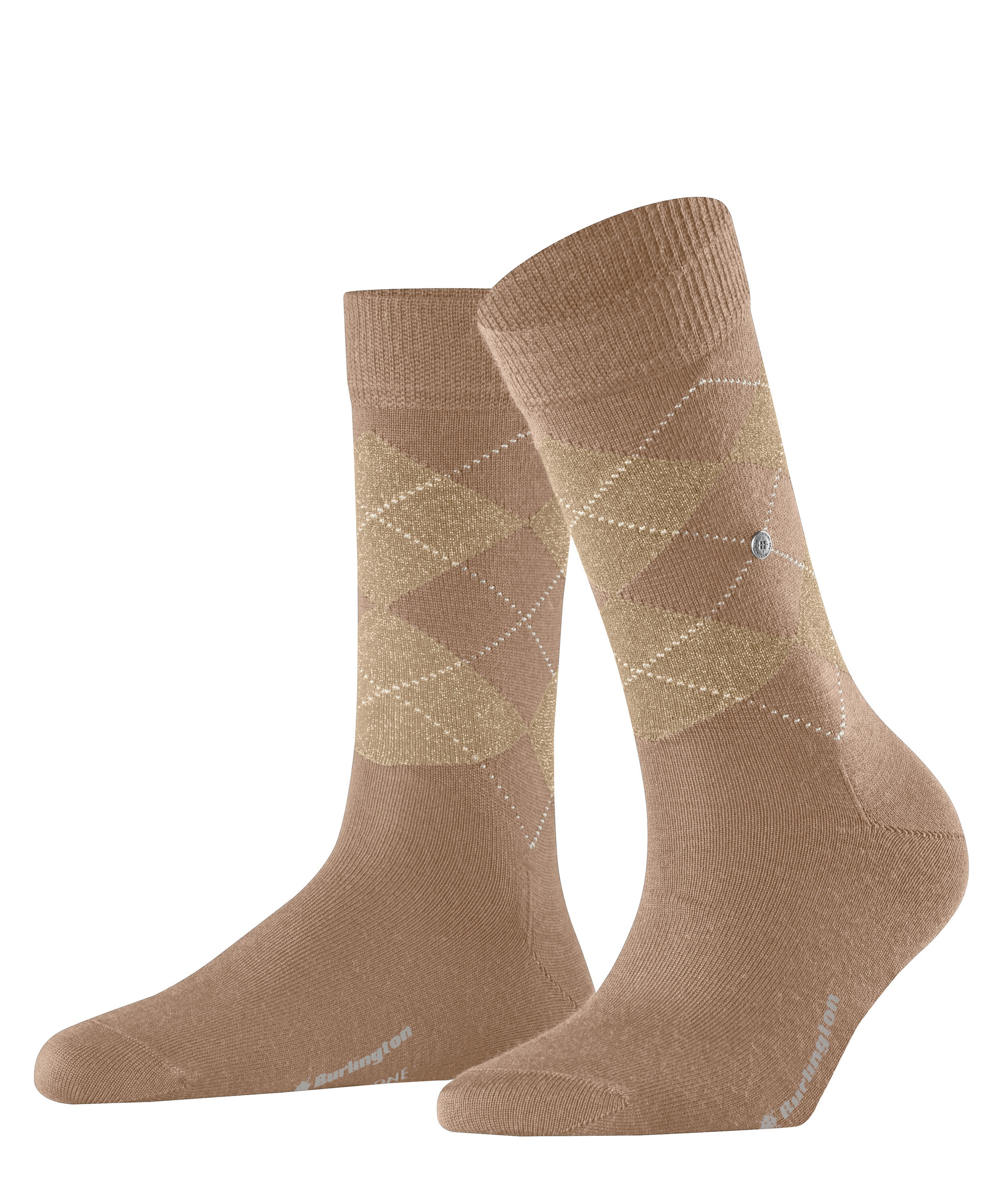 Burlington Socken »Marylebone Glitter« Einheitsgröße 36-41, Argyle-Muster, Lurex-Fäden, wärmend
