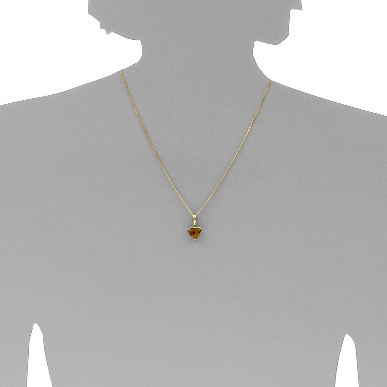 OSTSEE-SCHMUCK Kette mit Anhänger »Ostsee-Schmuck Kette mit Anhänger Herz Kette mit Anhänger Herz«