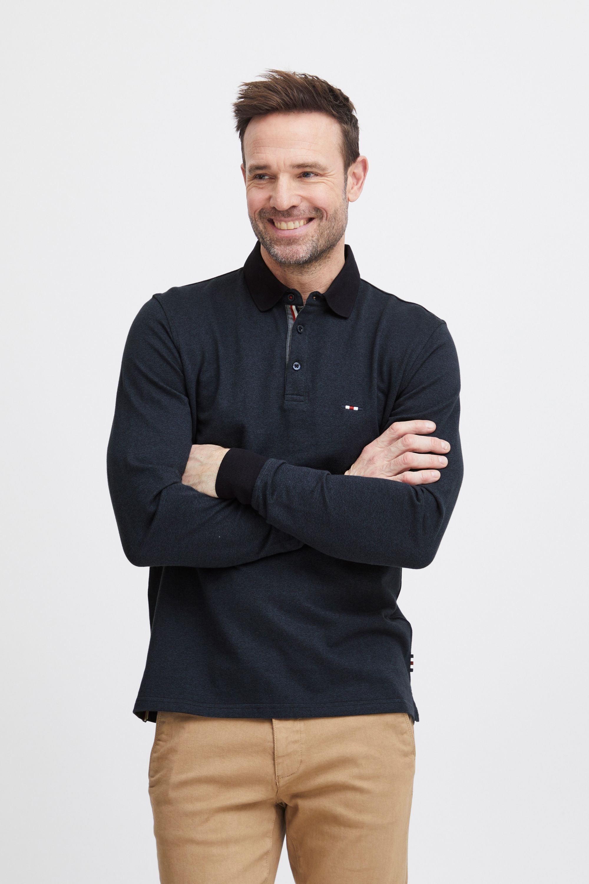 FQ1924 Longsleeve »Longsleeve FQPETER two tone polo pique LS«
