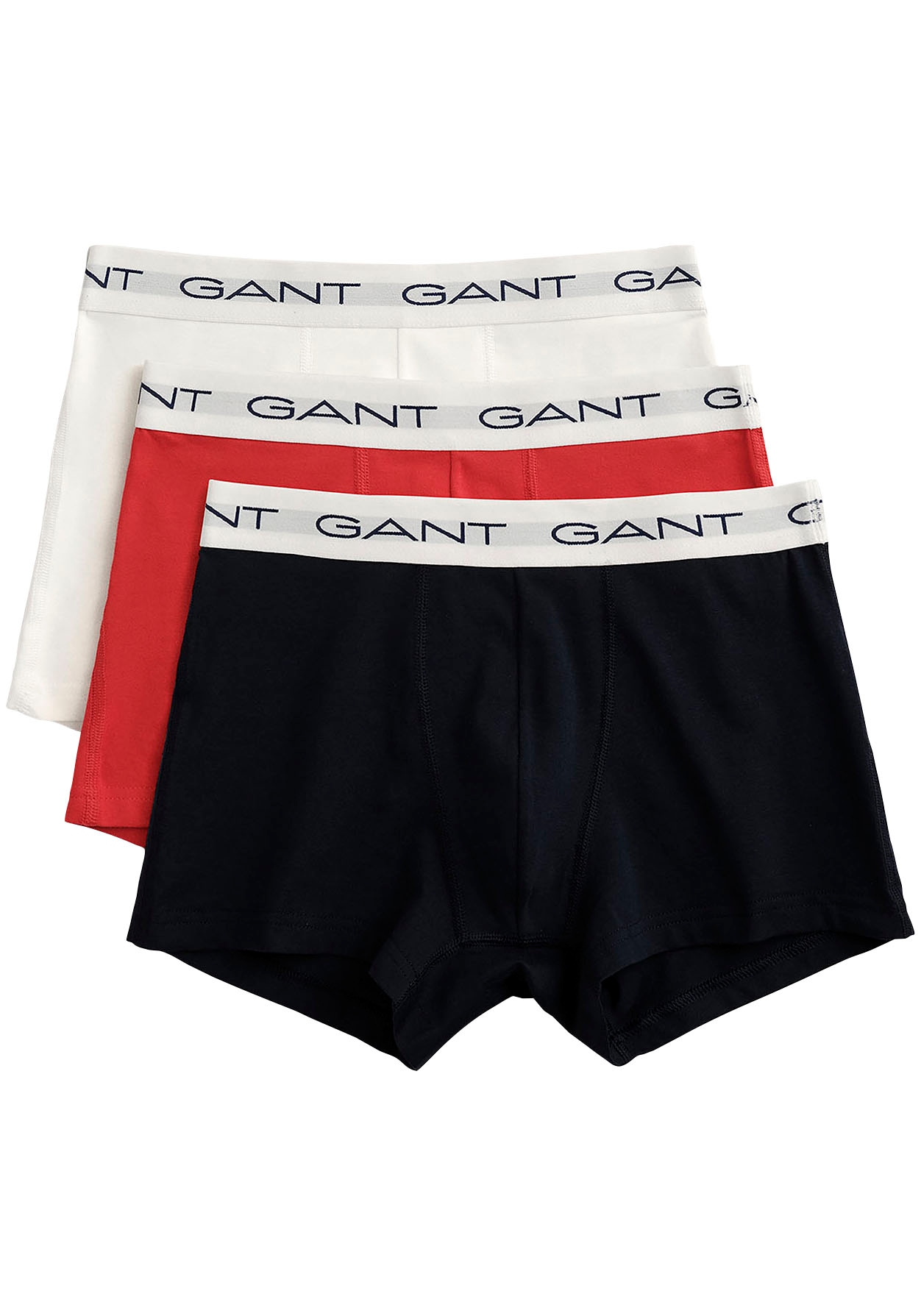 Boxershorts, (Packung, 3 St., 3), mit elastischem Logobund