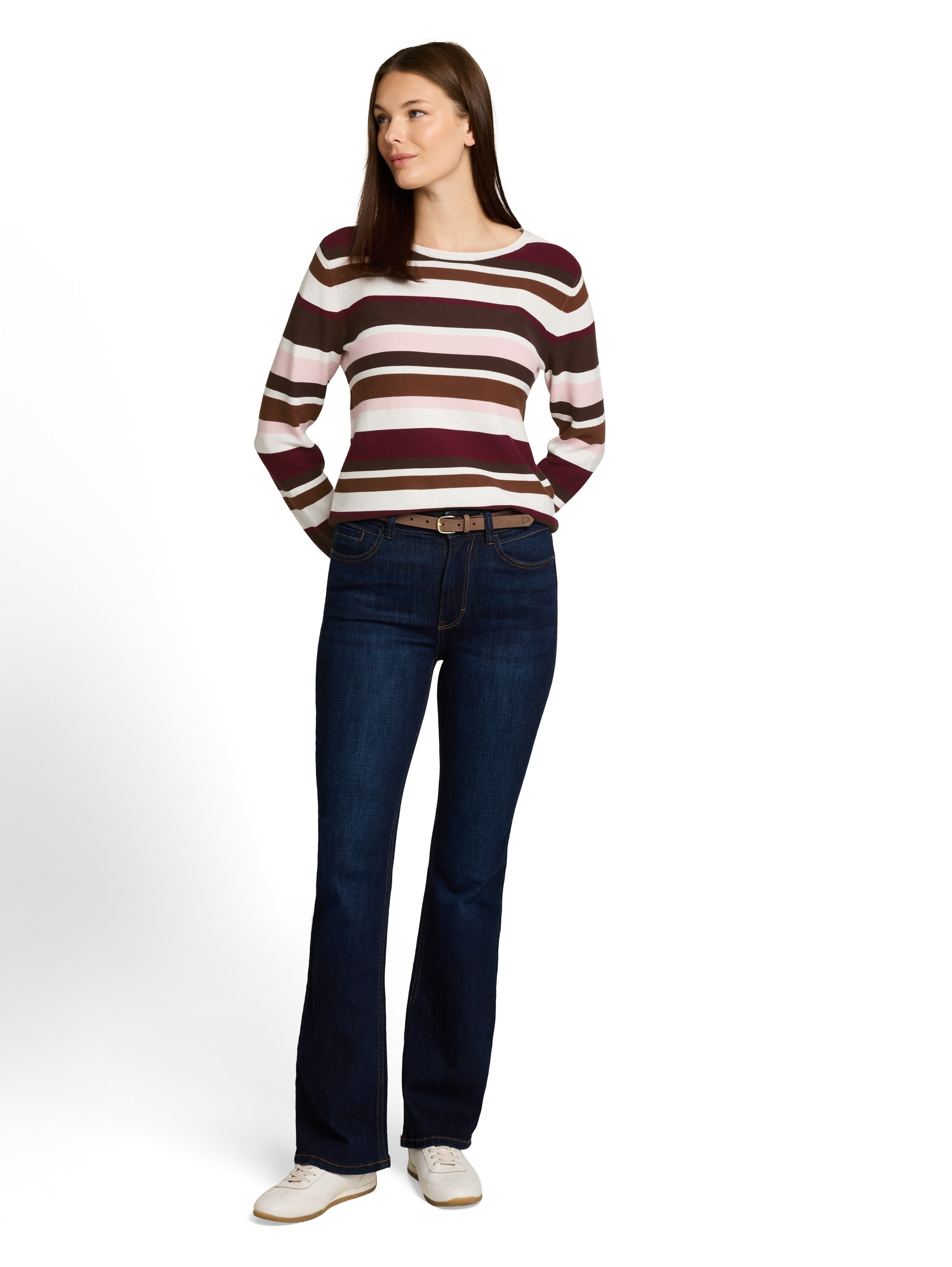 TOM TAILOR Strickpullover »Regular« mit Rundhals und Rollkanten