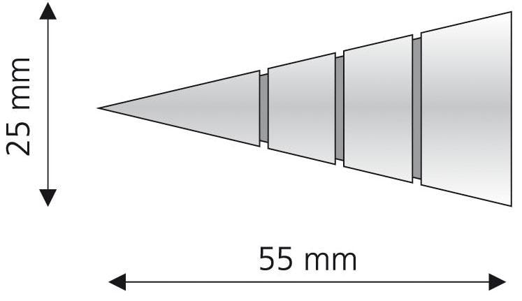 2 mit »Kegel Gardinenstangen-Endstück Rille«, Ø Gardinenstangen für Liedeco online (Set, kaufen mm St.), 16