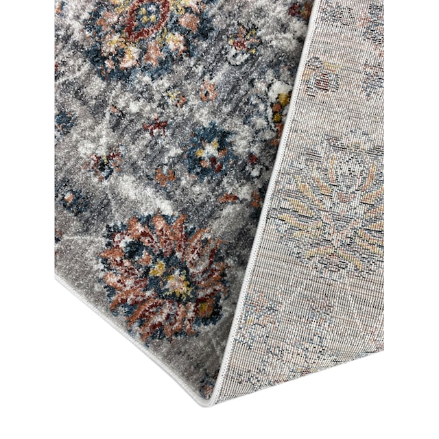 RESITAL The Voice of Carpet Teppich »ART 9200«, rechteckig, Kurzflor,  Orient-Optik, Blumen Design, mit Fransen, Wohnzimmer