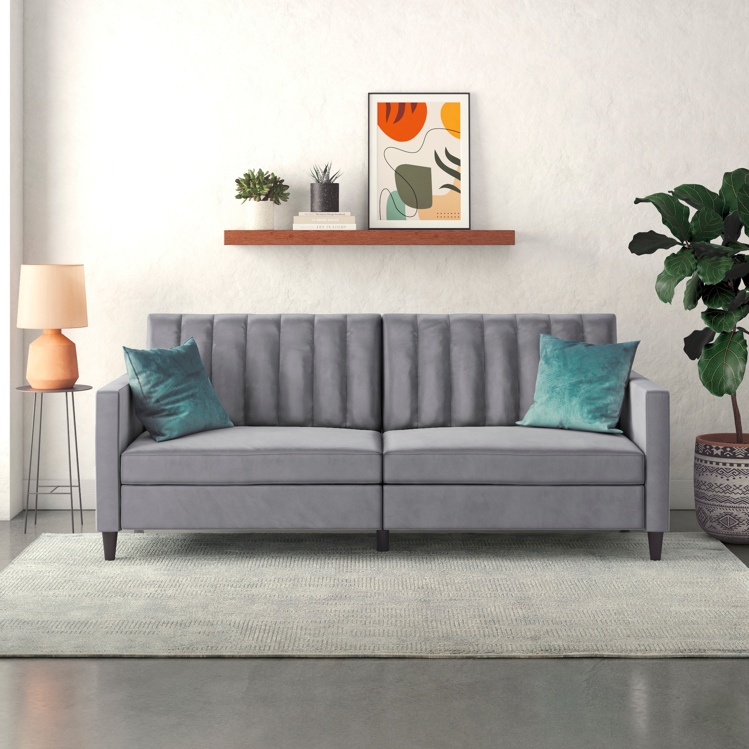 Dorel Home 3-Sitzer »Celine«, Rückenlehne 2-teilig und 3-fach verstellbar, Sitzhöhe 43 cm