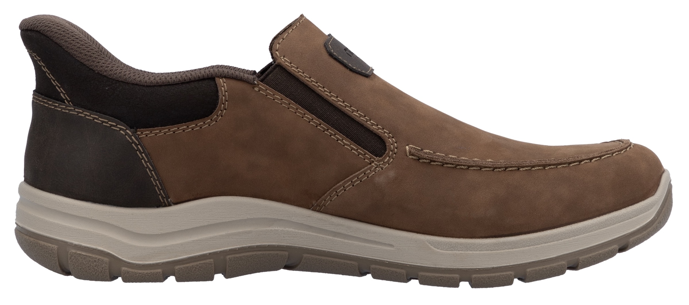 Rieker Slip-On Sneaker, Slipper, Freizeitschuh, Halbschuh mit Gummizug und Soft Einlegesohle