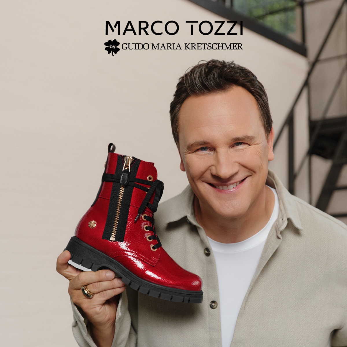MARCO TOZZI by GMK Schnürboots  Blockabsatz, Schnürboots mit Zierreißverschluss