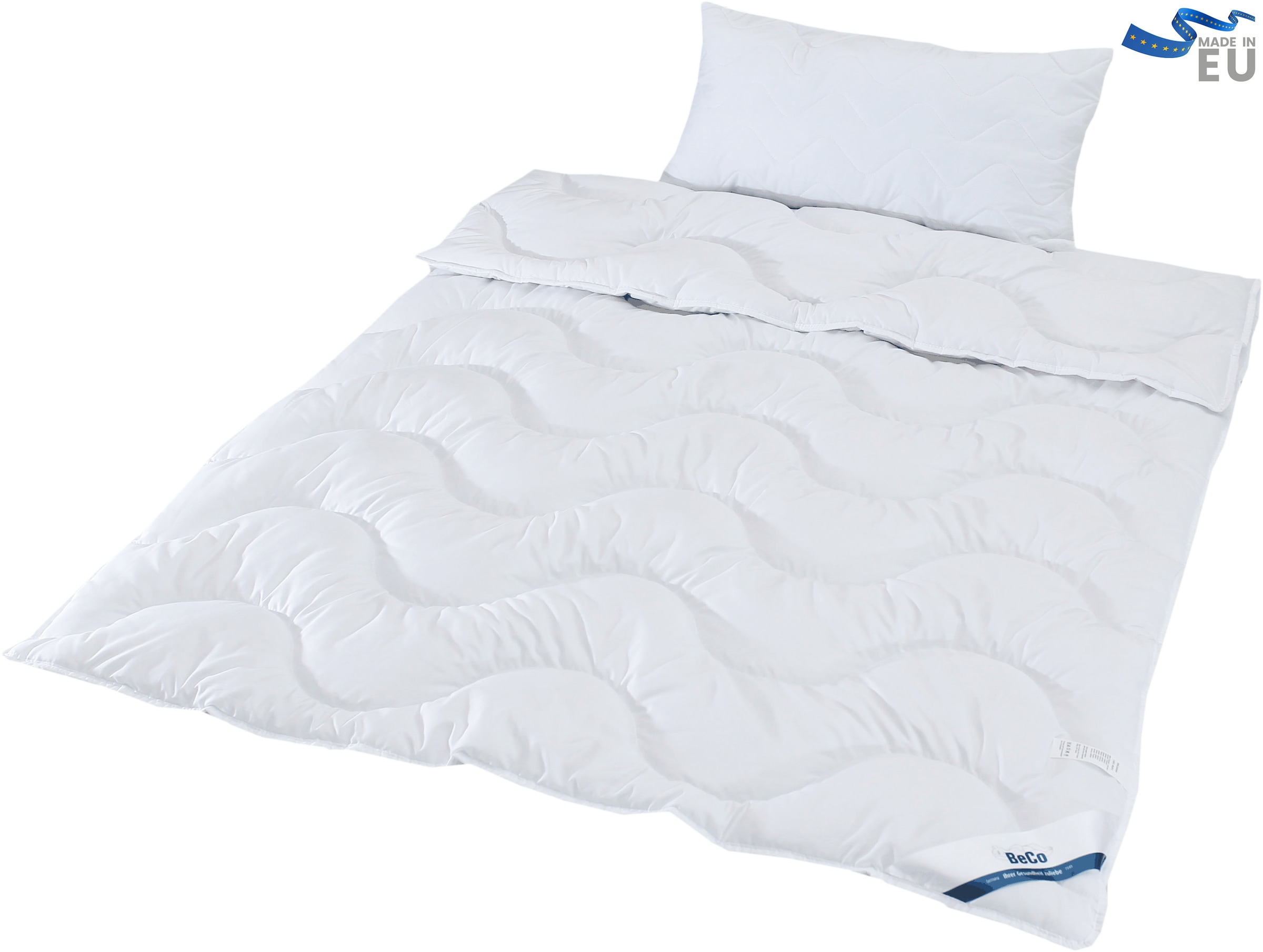 Beco Bettdecke + Kopfkissen »Sale, 2-Tlg. Set«, (Spar-Set), Bettdecke in 135x200 und Kissen in 40x80 cm
