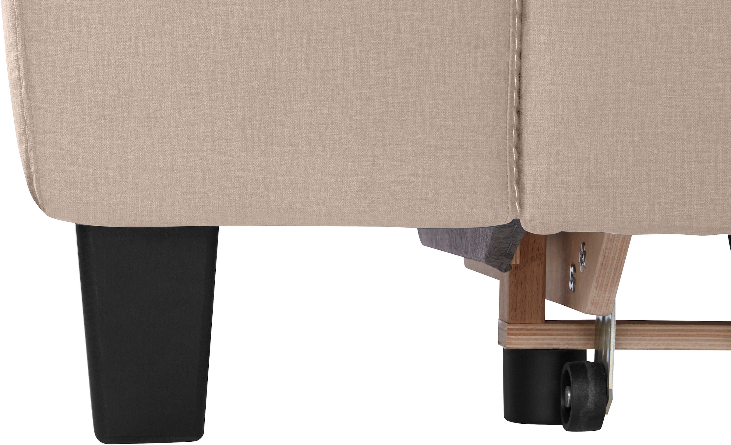 COTTA Ecksofa »Morven L-Form mit Kopfteilverstellung«, wahlweise mit Bettfunktion, Bettkasten & Wireless-Charger