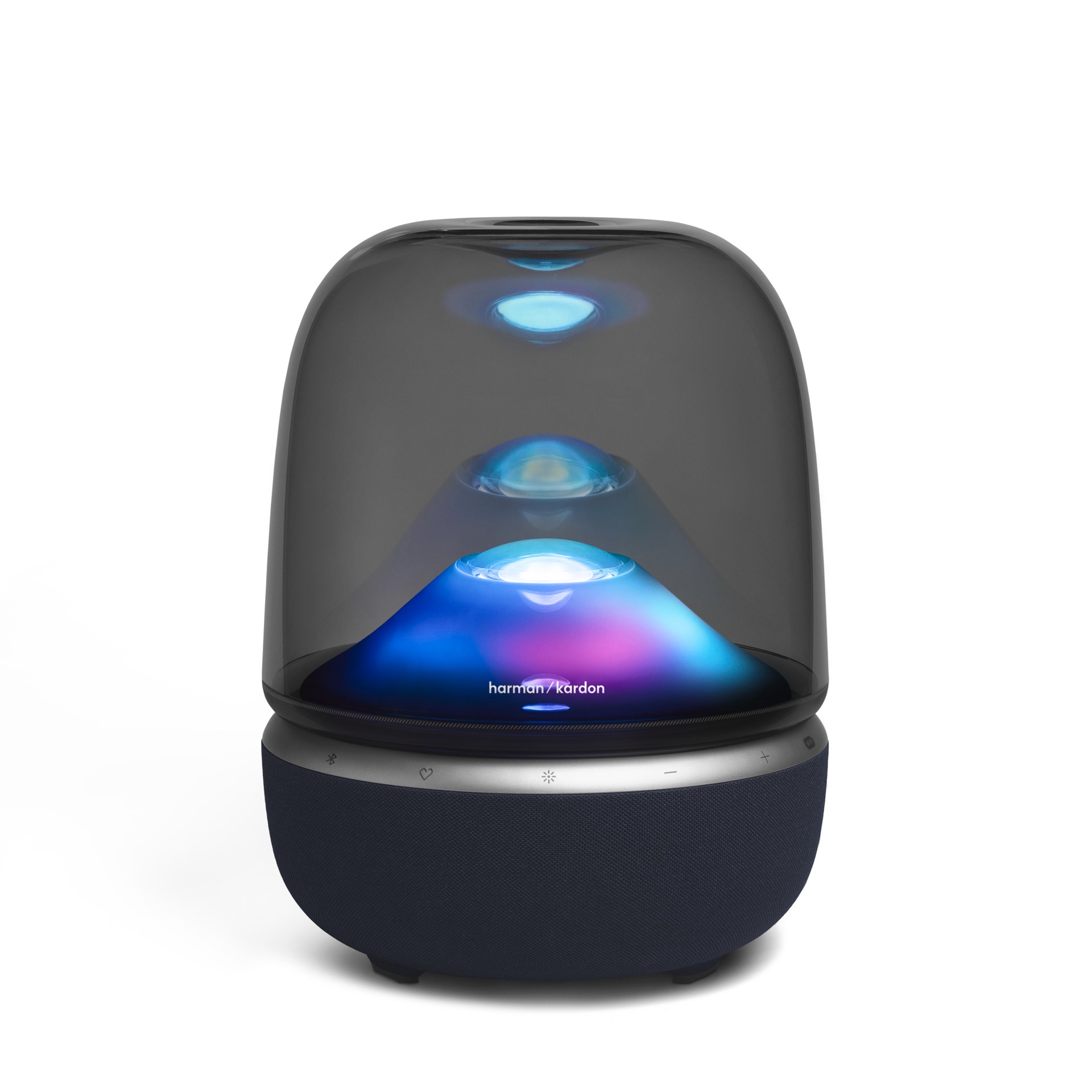 Harman/Kardon Wireless Lautsprecher »Aura Studio 5 Wi-Fi Edition« (Bluetooth | WLAN Beleuchtungseffekte 50 W) WLAN Lautsprecher für zu Hause mit faszinierender Beleuchtung