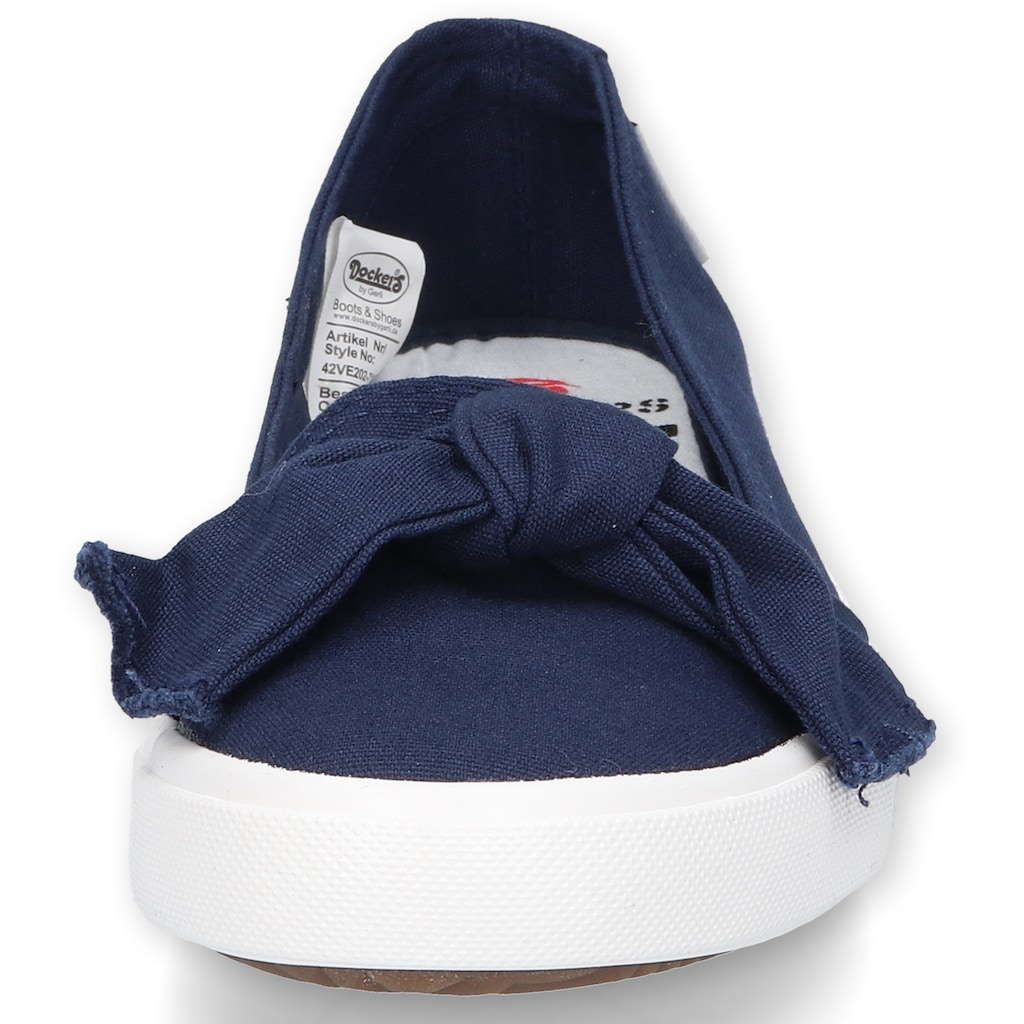 Dockers by Gerli Sneaker Ballerinas, Freizeitschuh mit auffälliger Schleife