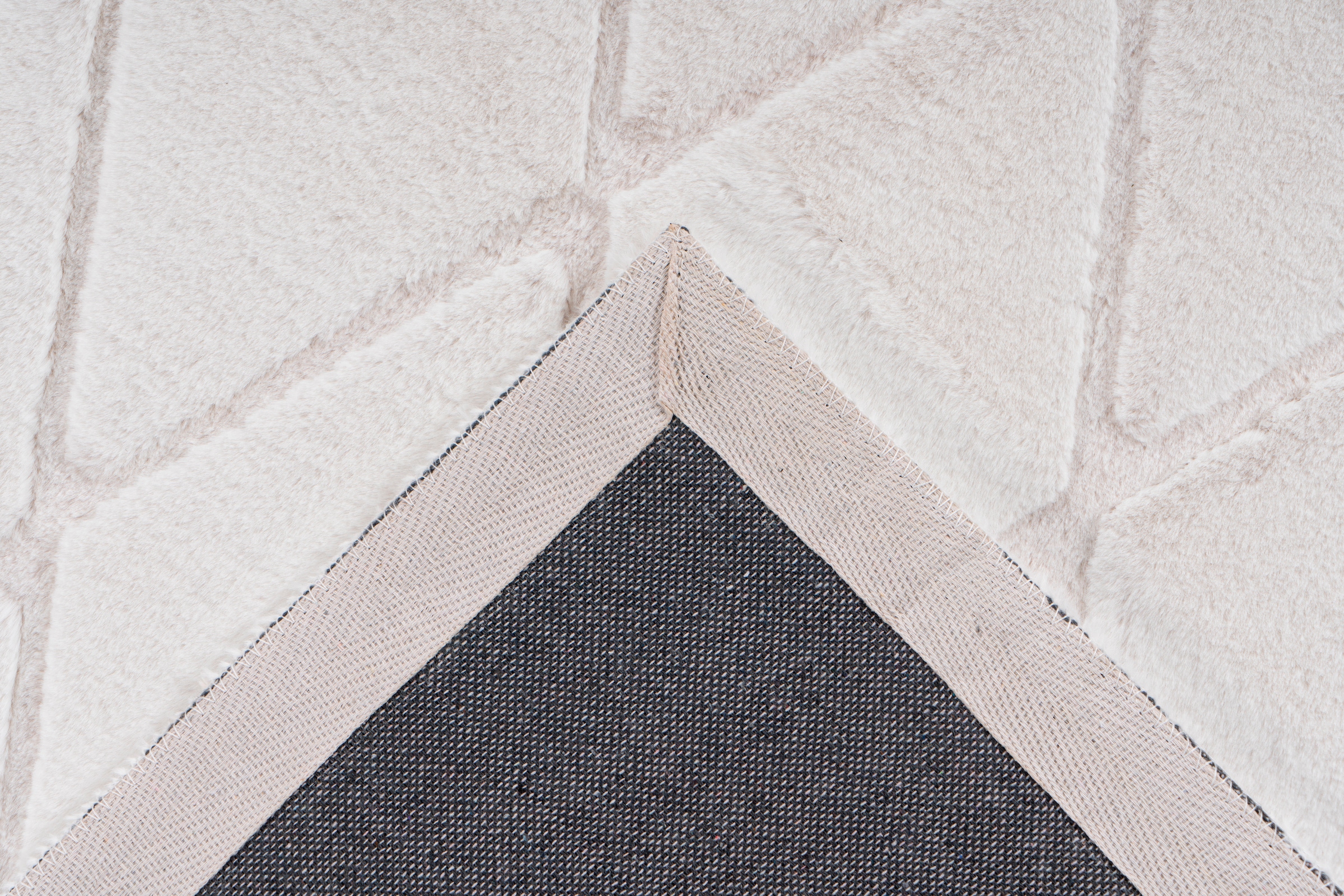 my home Läufer »Tilana« rechteckig 20 mm Höhe besonders weich durch Mikrofaser, Rauten-Design