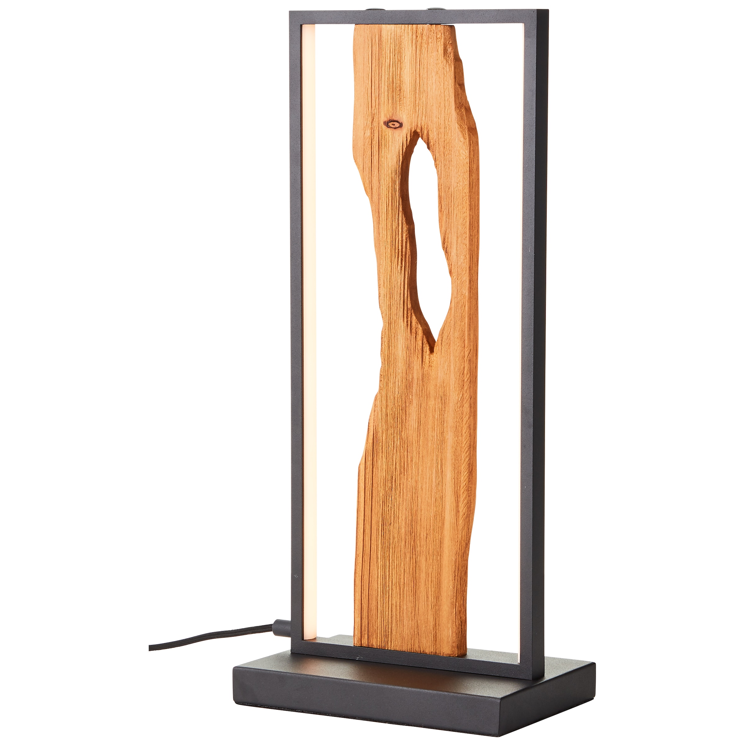 Brilliant LED Tischleuchte »Chaumont«, Holz, online Höhe mit | schwarz/holz Aluminium/Metall/ kaufen 50 Garantie Jahren cm, 3 XXL 940 lm