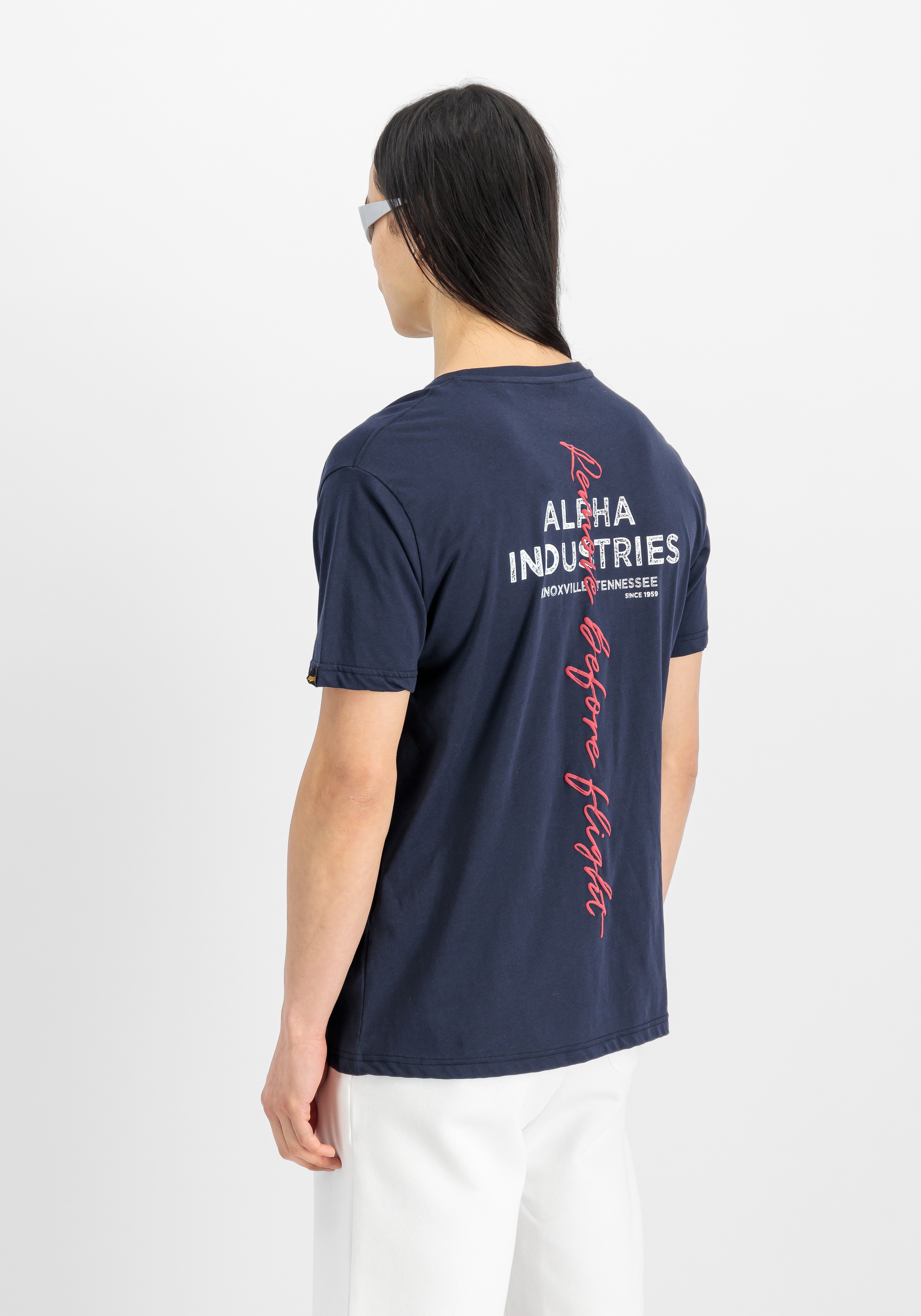 Alpha Industries T-Shirt »Alpha Industries Men - T-Shirts Signature Backprint T-Shirt«