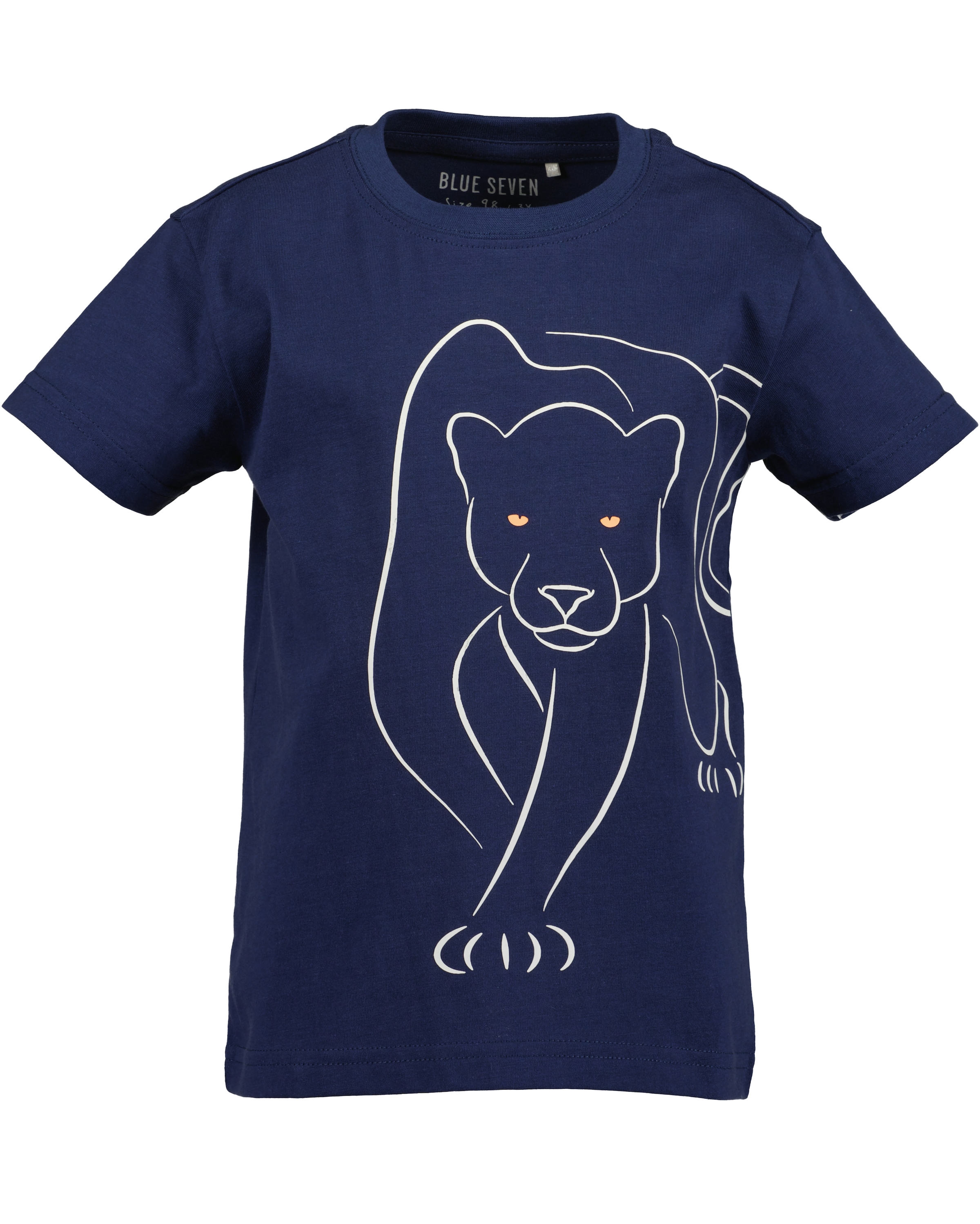 Blue Seven T-Shirt Packung, 2 Basic-Passform, mit kurzen Ärmeln, mit Druck und Unifarben