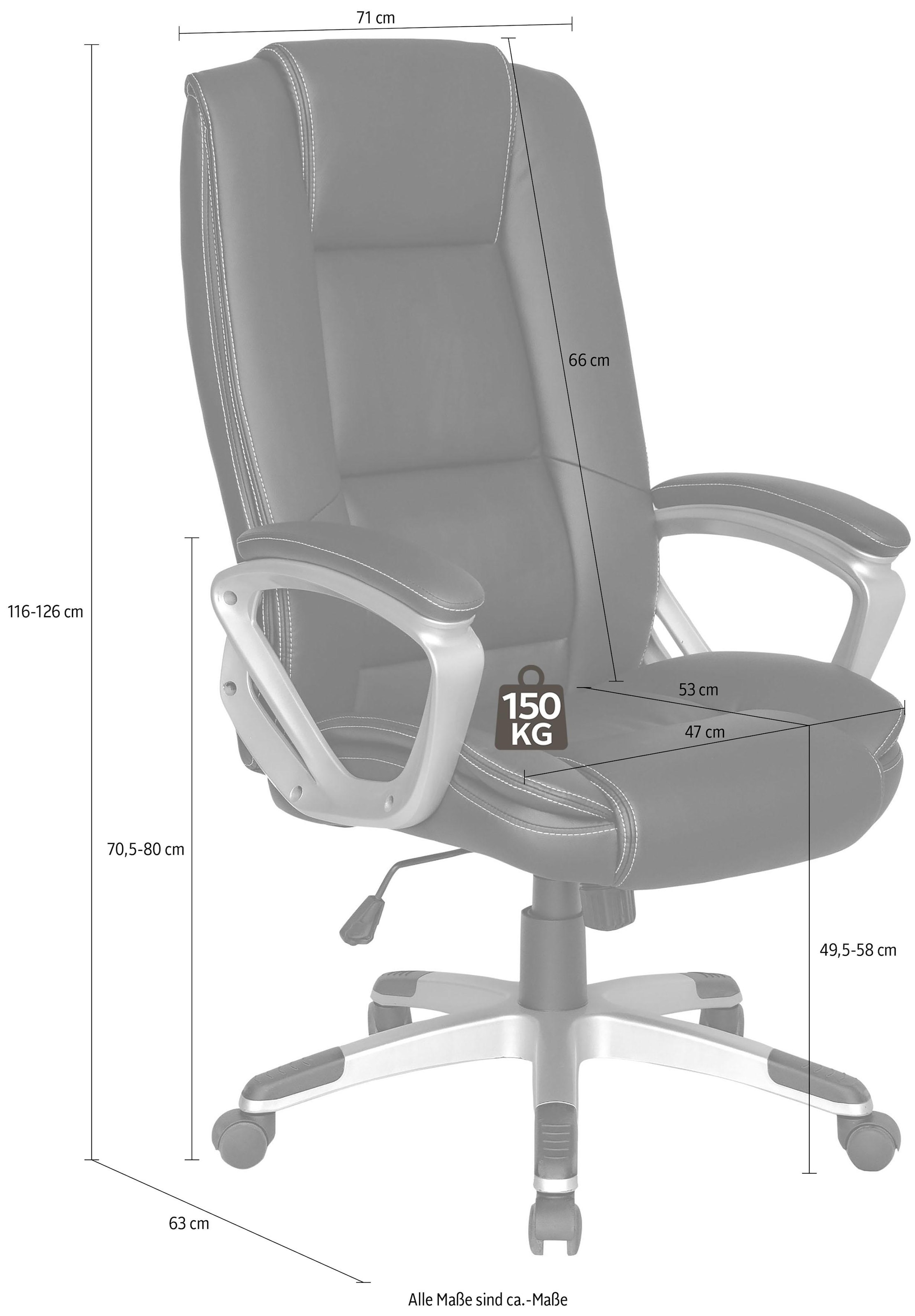 Homexperts Chefsessel »Daryl-XXL«, Kunstleder