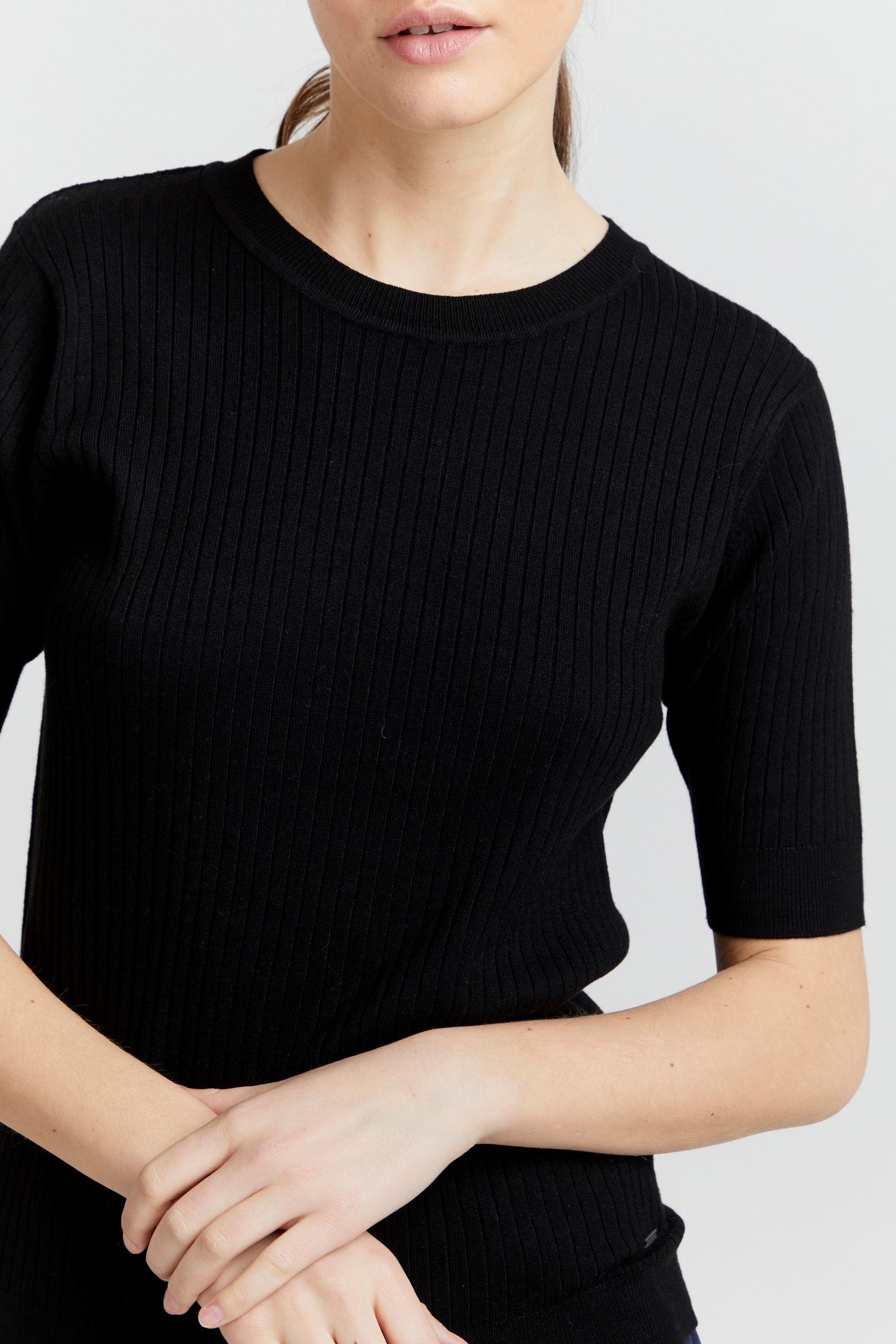 OXMO Kurzarmshirt »Strickkurzarmpullove OXRiona«
