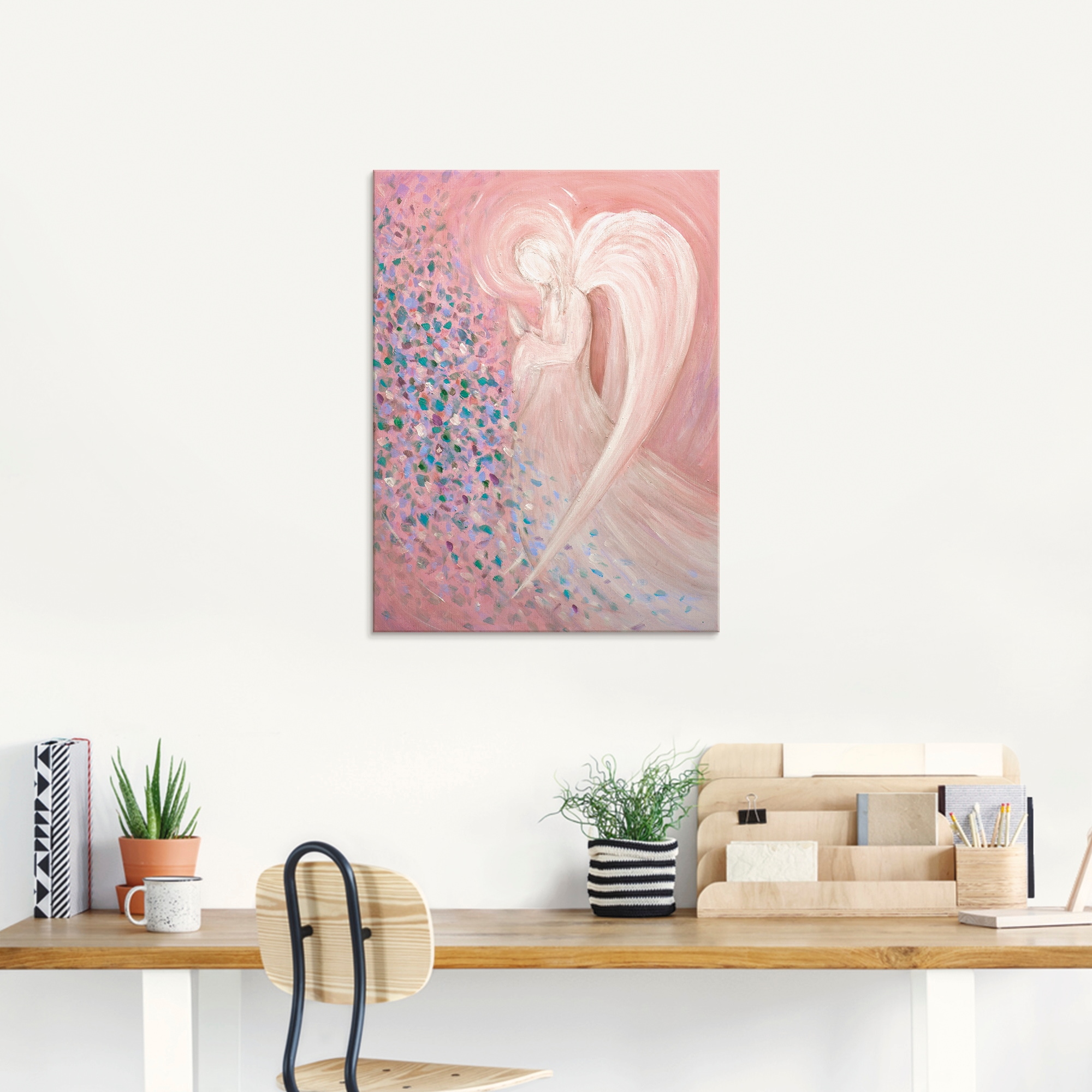Artland Glasbild »Engelbild - pastell«, Religion, (1 St.), in verschiedenen Größen