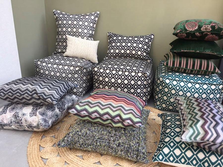 H.O.C.K. Dekokissen »Vigo« im Rautendesign, Kissenhülle mit Füllung, 1 Stück