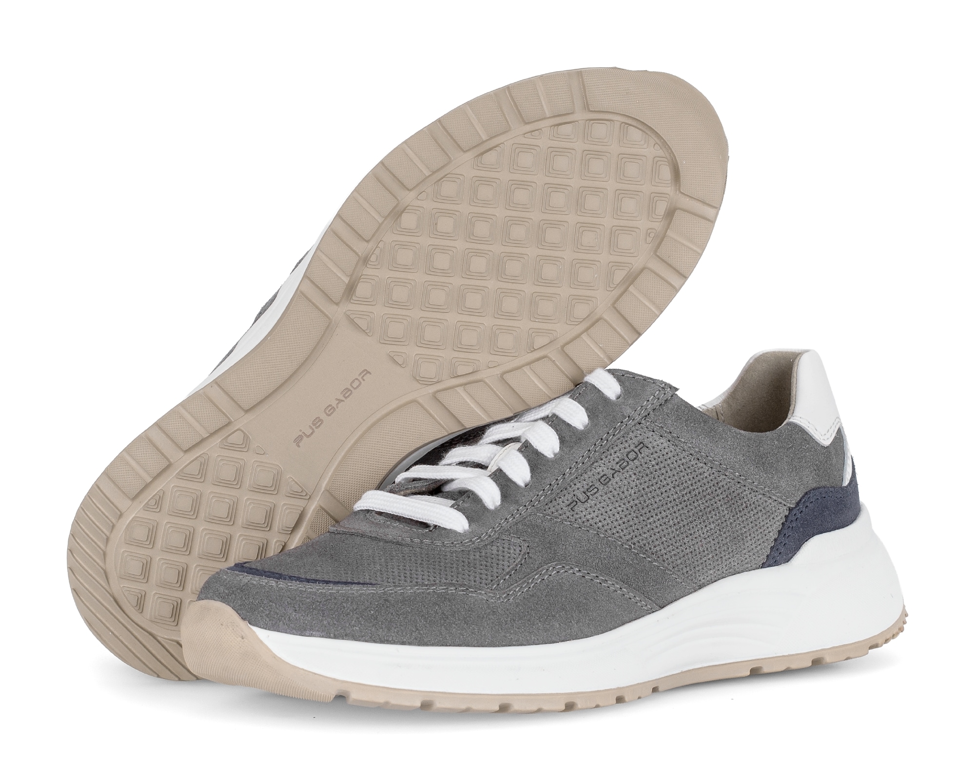 Pius Gabor Sneaker  , Freizeitschuh, Halbschuh, Schnürschuh mit Kontrastbesätzen, G-Weite