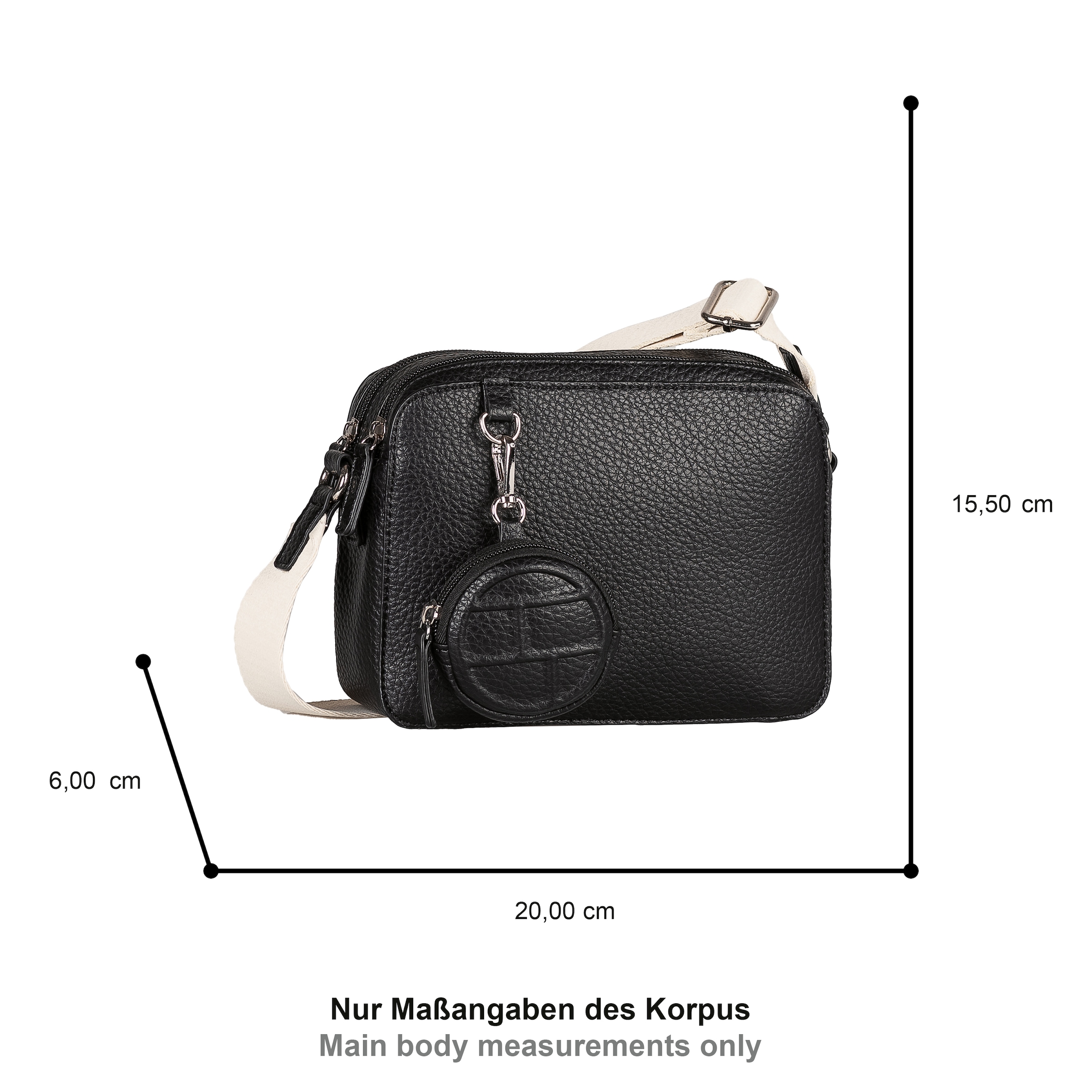 TOM TAILOR Umhängetasche »Rima« elegante Formen treffen auf sportiven Schulterriemen & Minipouch