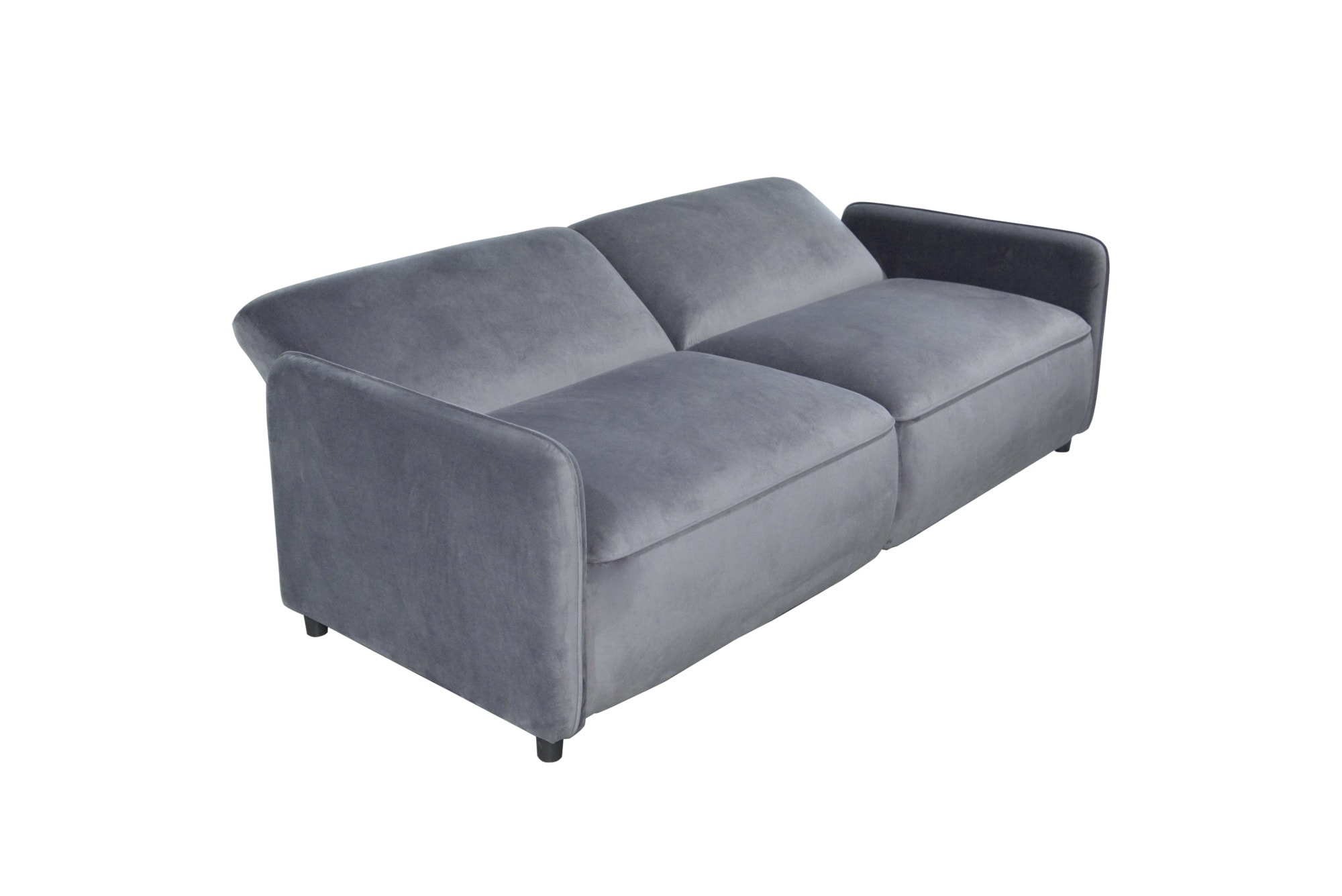 Dorel Home 3-Sitzer »Allie Curved Schlafsofa 209 cm«, Bettfunktion (110/190), verstellbare Rückenlehne, Cord u. Velours