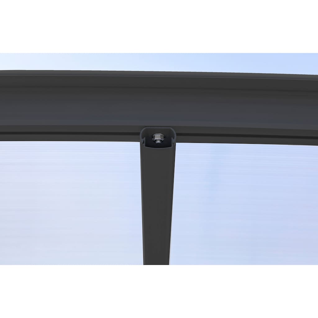 WESTMANN Einzelcarport »Rundbogen«, Aluminium, 276 cm, Anthrazit