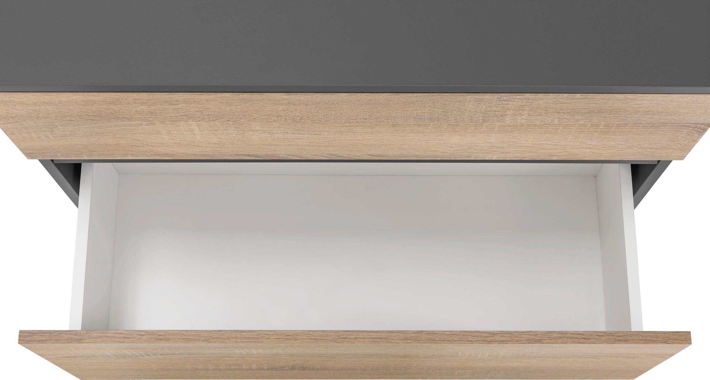Home affaire Waschbeckenunterschrank »Wisla«, Siphonausschnitt, Push-to-open-Funktion, Breite 80 cm, Höhe 55 cm