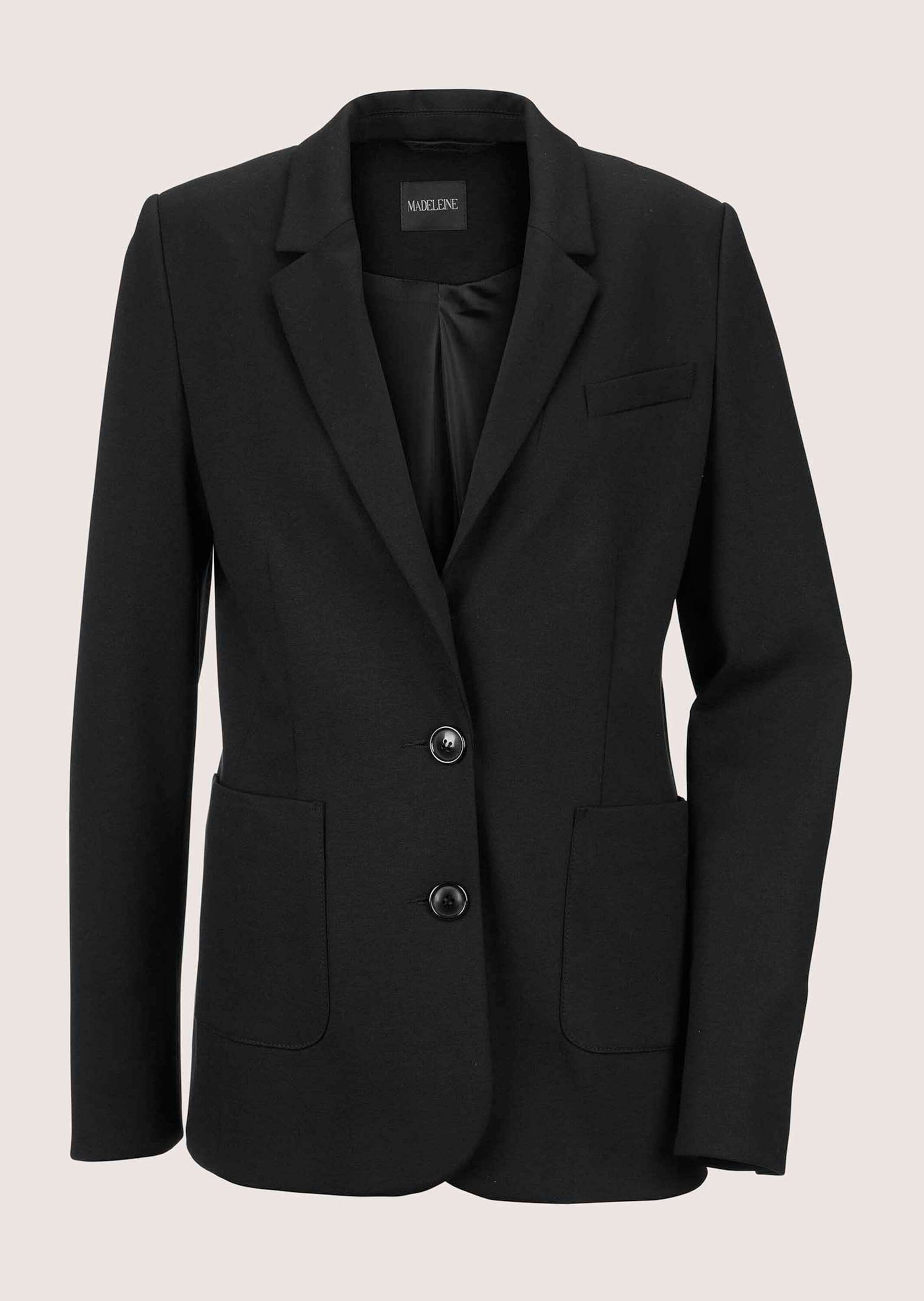MADELEINE Jackenblazer »Blazer Langer Jersyblazer mit Revers«