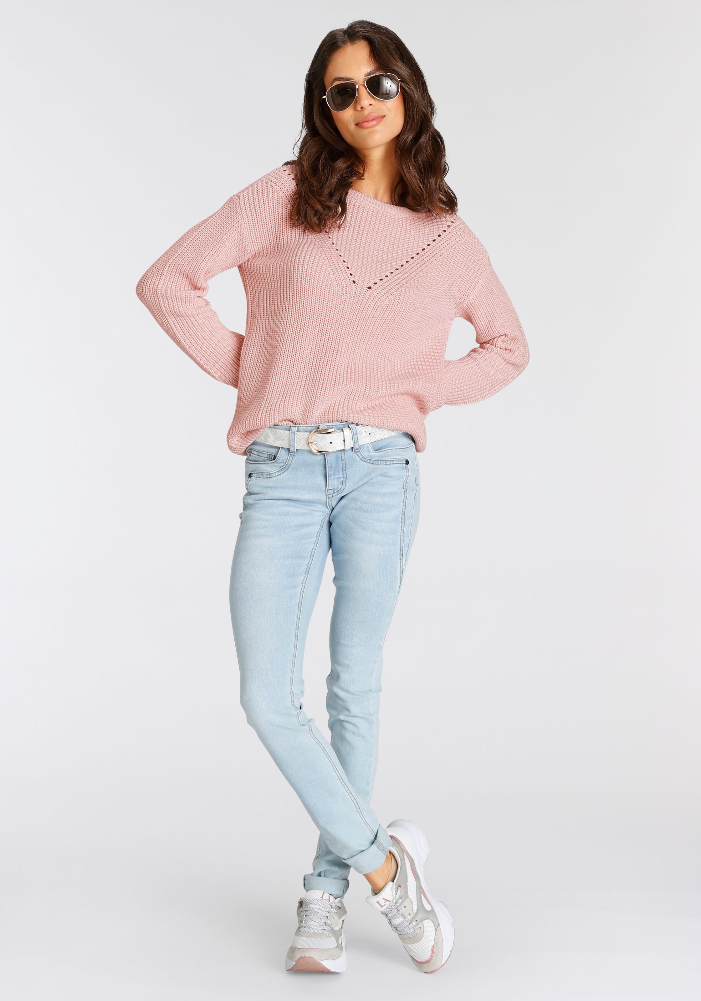Laura Scott Strickpullover, mit Schleifen-Detail