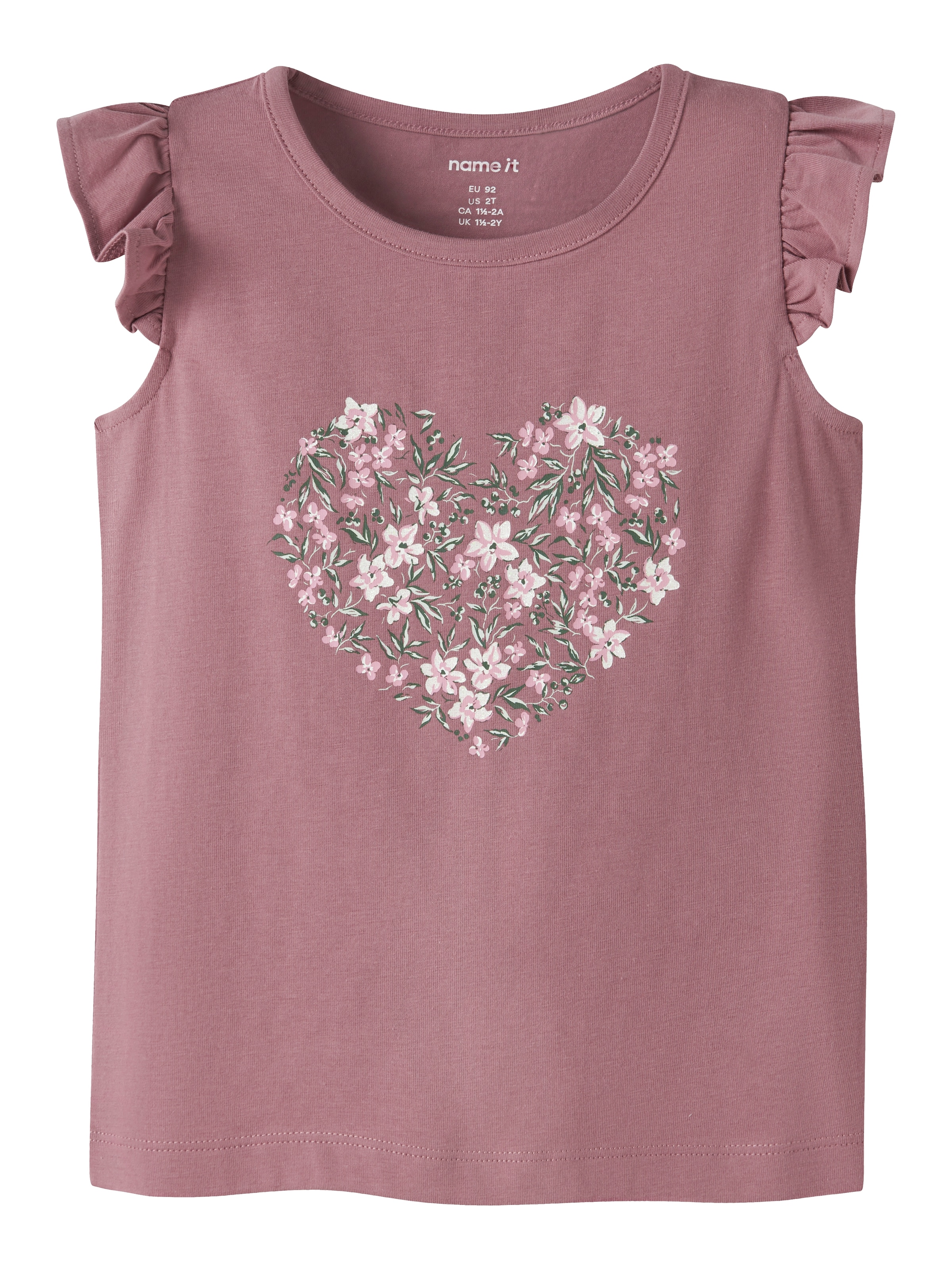 Name It T-Shirt »NMFVAYANA CAPSL TOP« Baumwollmischung, regular fit