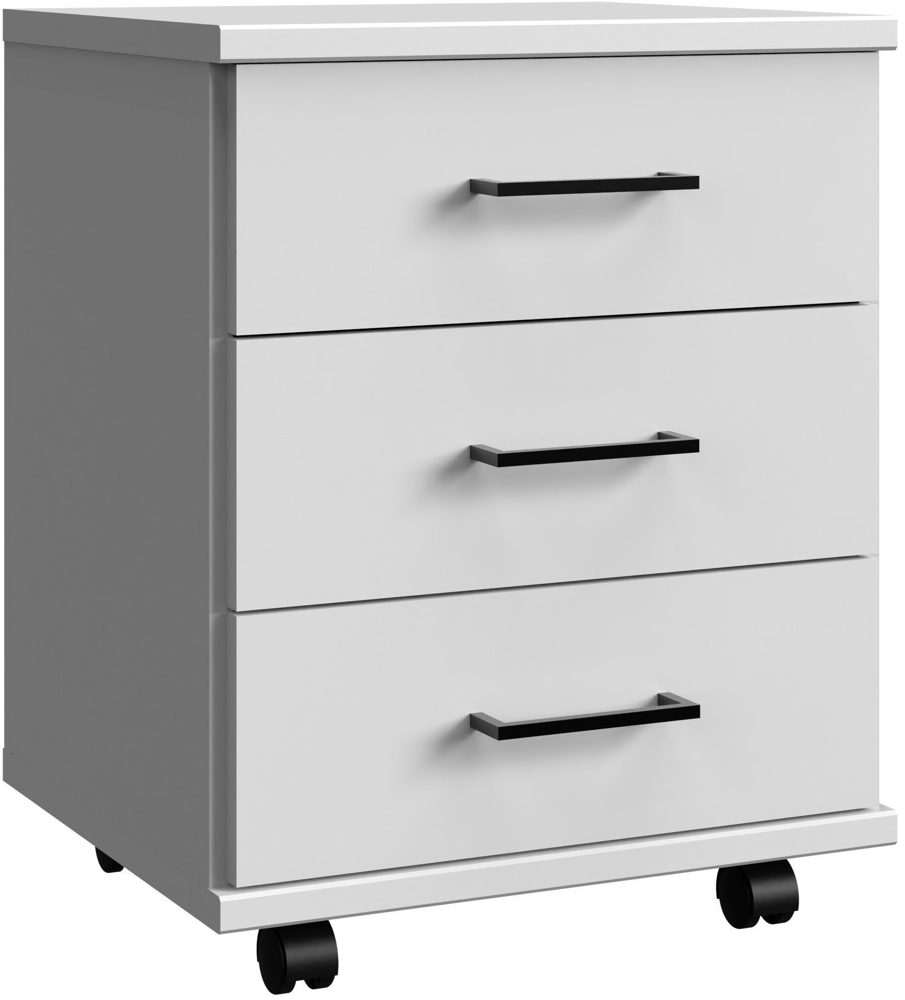 Wimex Rollcontainer "Home Desk" mit 3 Schubladen, 46cm breit, 58cm hoch