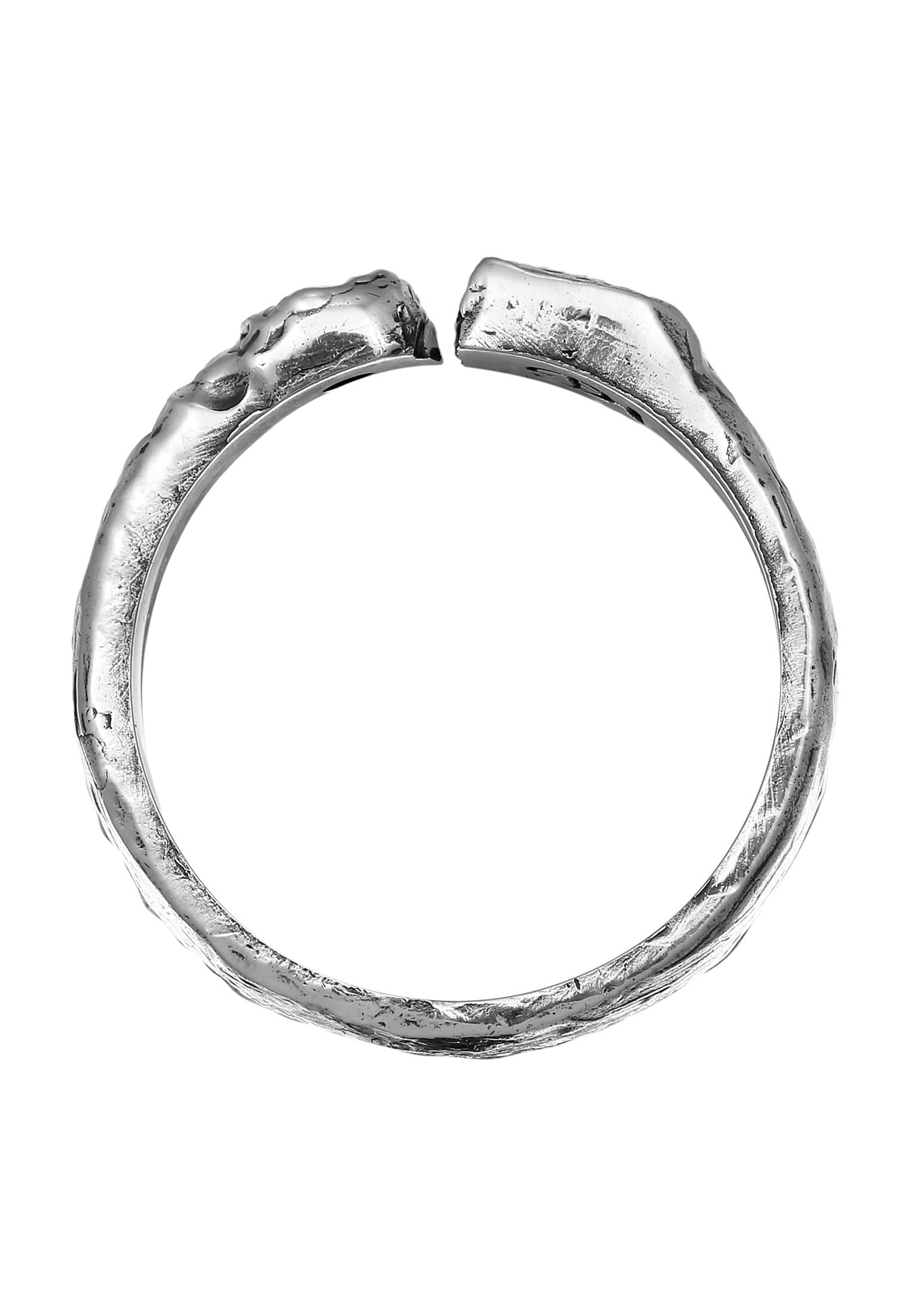 HAZE & GLORY Silberring »Ring Lava Schwarz Bandring 925 Sterling Silber«