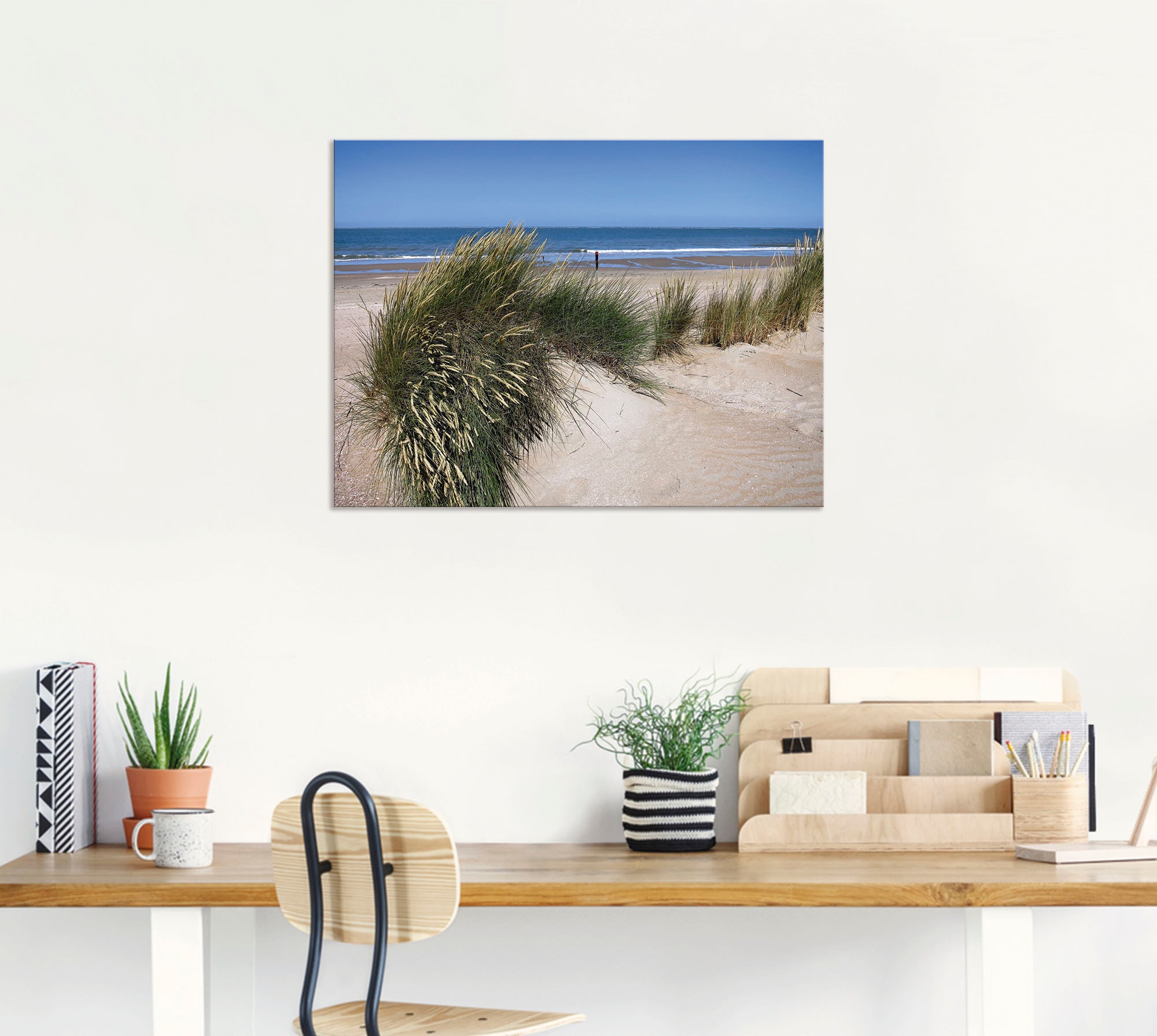 Artland Wandbild »wellige Dünenlandschaft«, Strand, (1 St.), als Alubild, Leinwandbild, Wandaufkleber oder Poster in versch. Größen