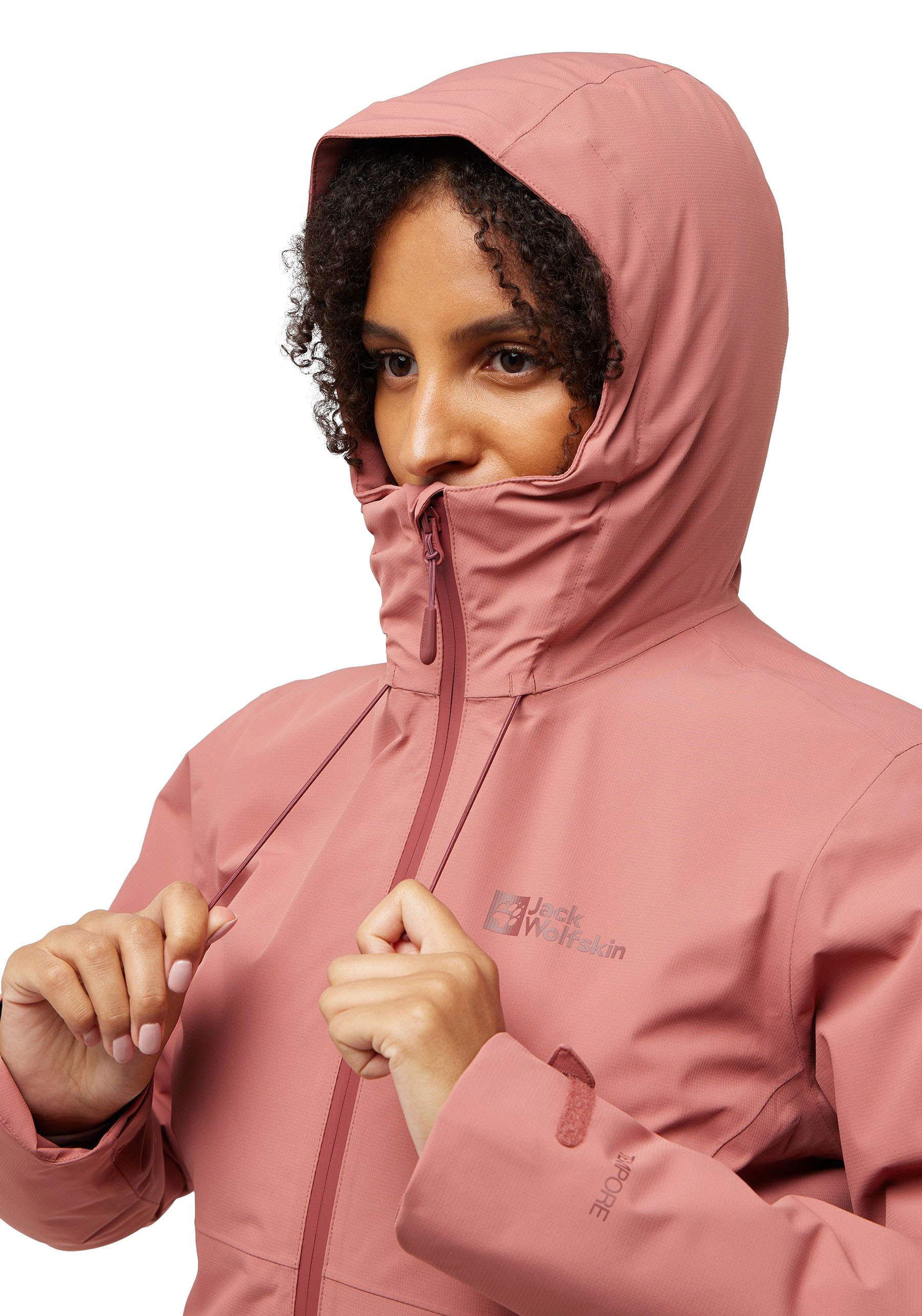 Jack Wolfskin Outdoorjacke »WISPER JACKET«, mit Kapuze