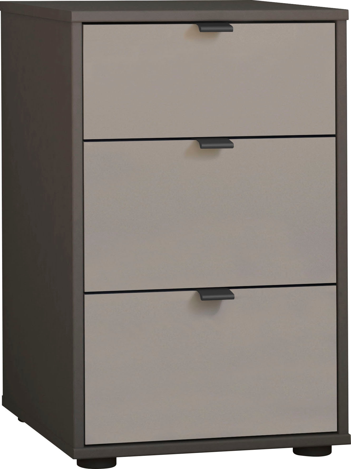 WIEMANN Nachtkonsole »Nizza«, (Set, 2 St.), vormontiert, mit Soft-Close und Glasfront