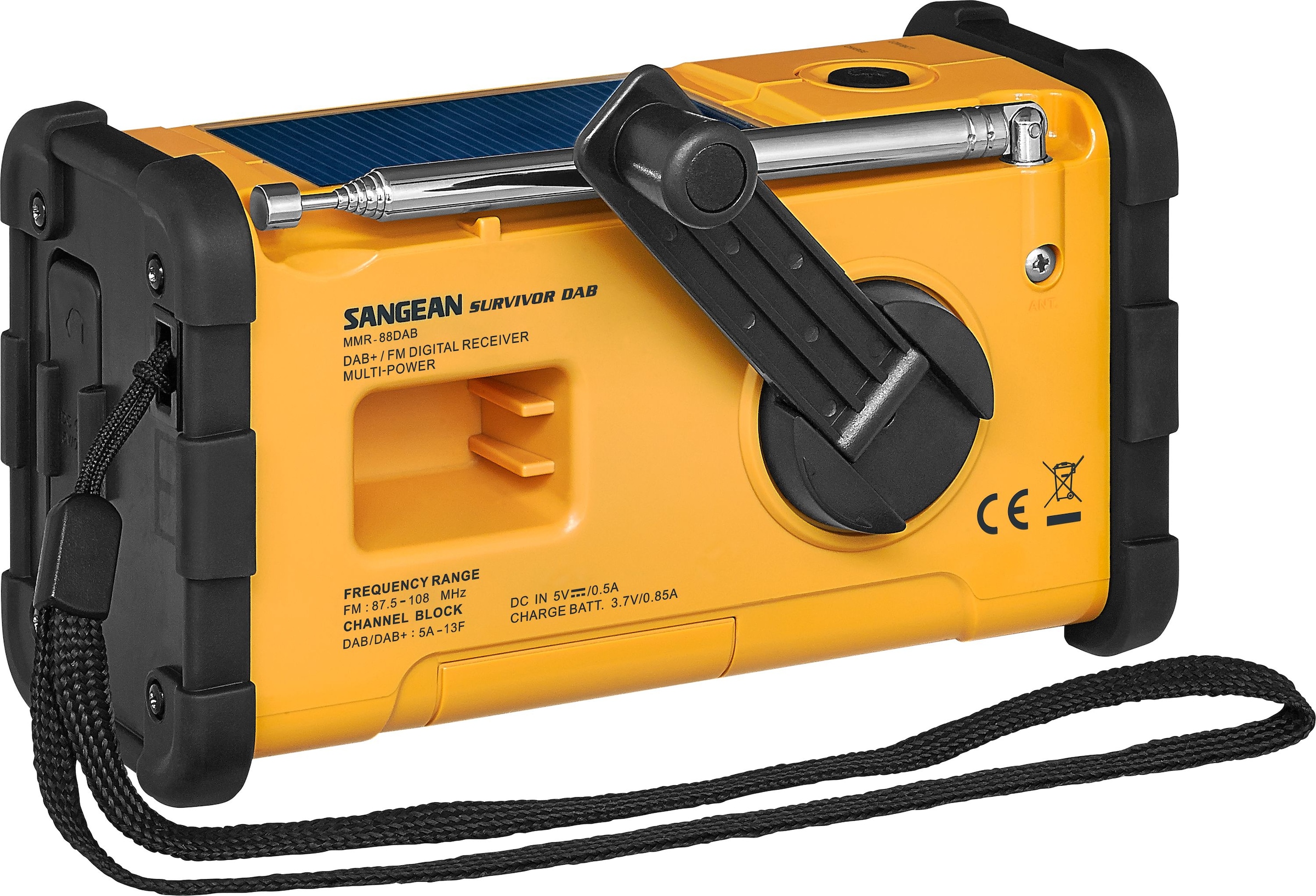 Sangean Notfallradio »MMR-88DAB«, (FM-Tuner mit RDS-Digitalradio (DAB+)