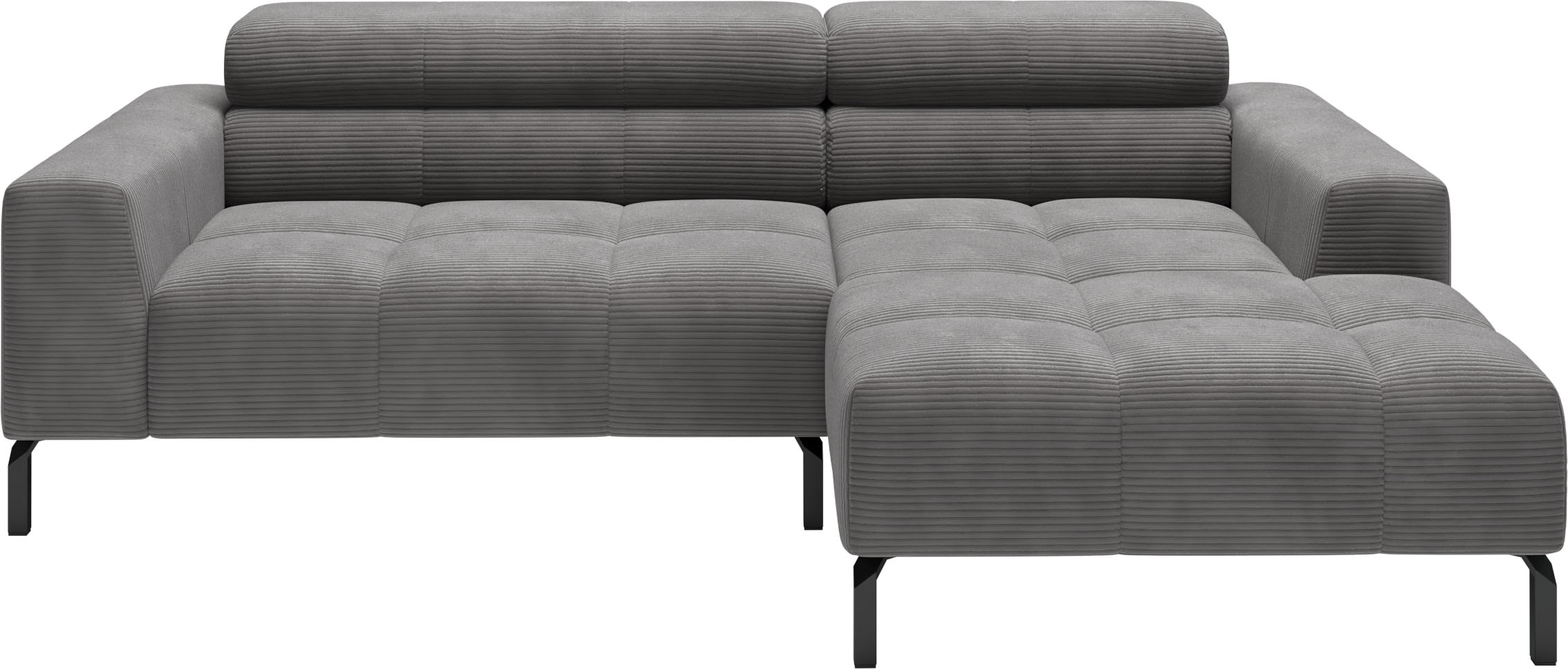 Home affaire Ecksofa »Claya, 223 cm breit, L-Form, Kopfteilverstellung« Moderne Steppung, weicher Polsteraufbau & saugroboterfreundliche Höhe