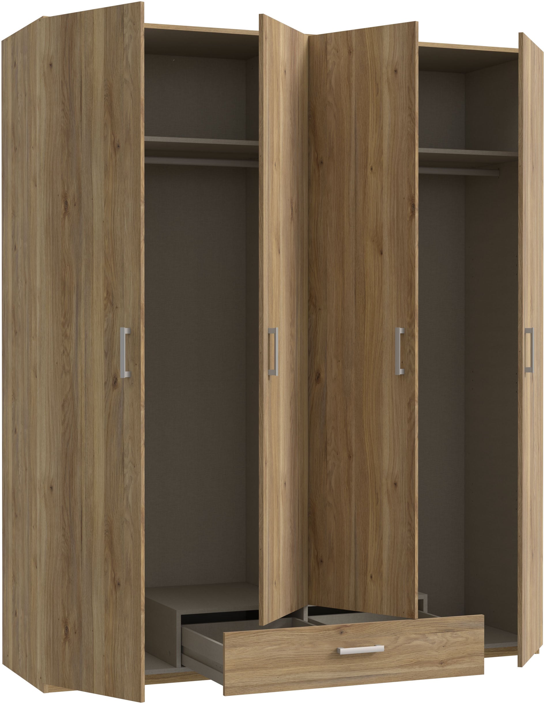 FORTE Kleiderschrank Drehtürenschrank, sehr viel  Stauraum,