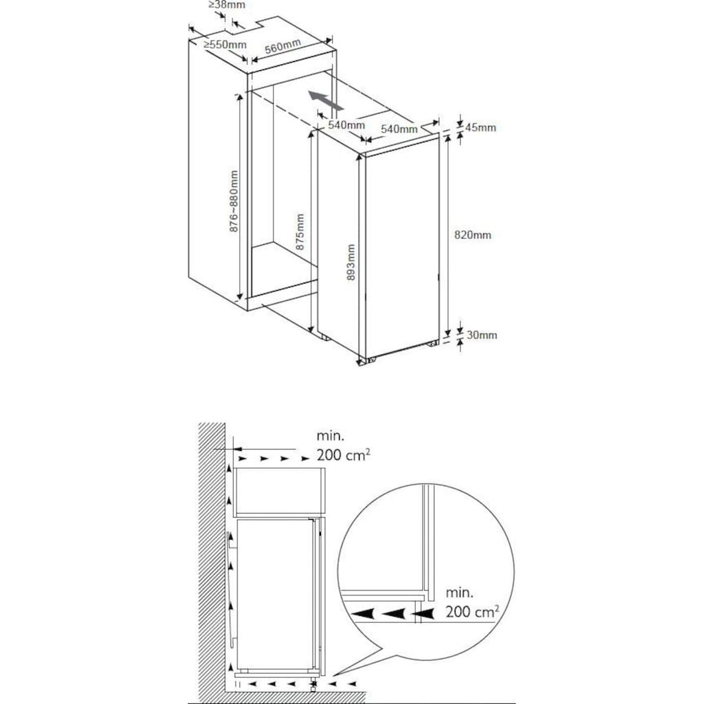 GORENJE Einbaukühlschrank »RI4092P1«, RI4092P1, 88 cm hoch, 54 cm breit