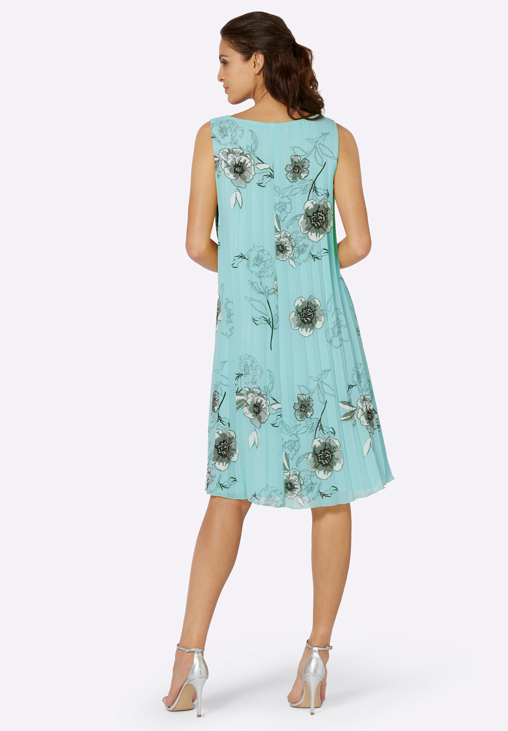 Witt Trägerkleid »Plisseekleid Plisseekleid aus Georgette, gefüttert« Ohne Taschen