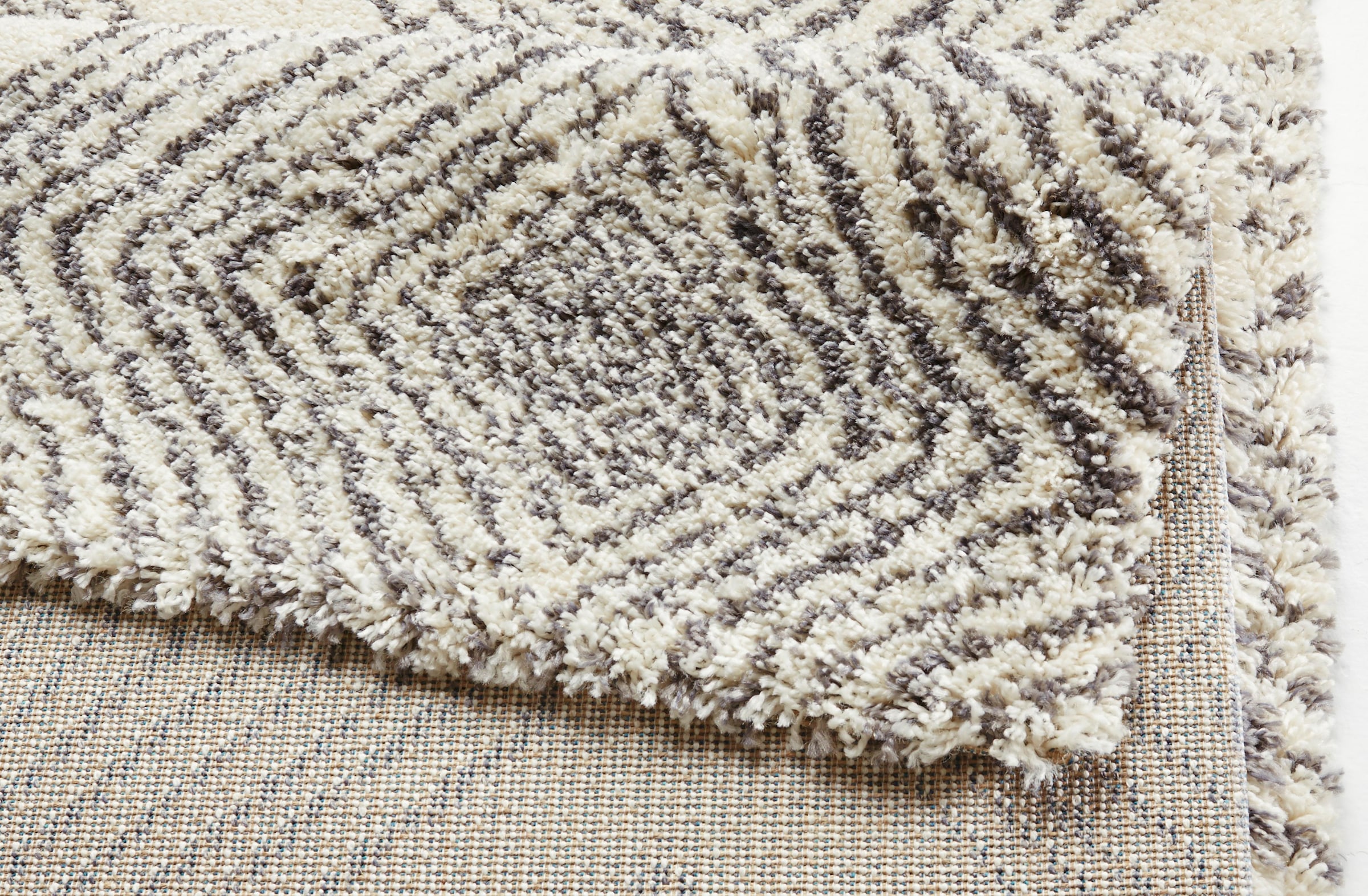 HANSE Home Hochflor-Teppich »Wire«, rechteckig, Shaggy, Flokati, Raute, Weich, Modern, Wohnzimmer, Schlafzimmer, Flur