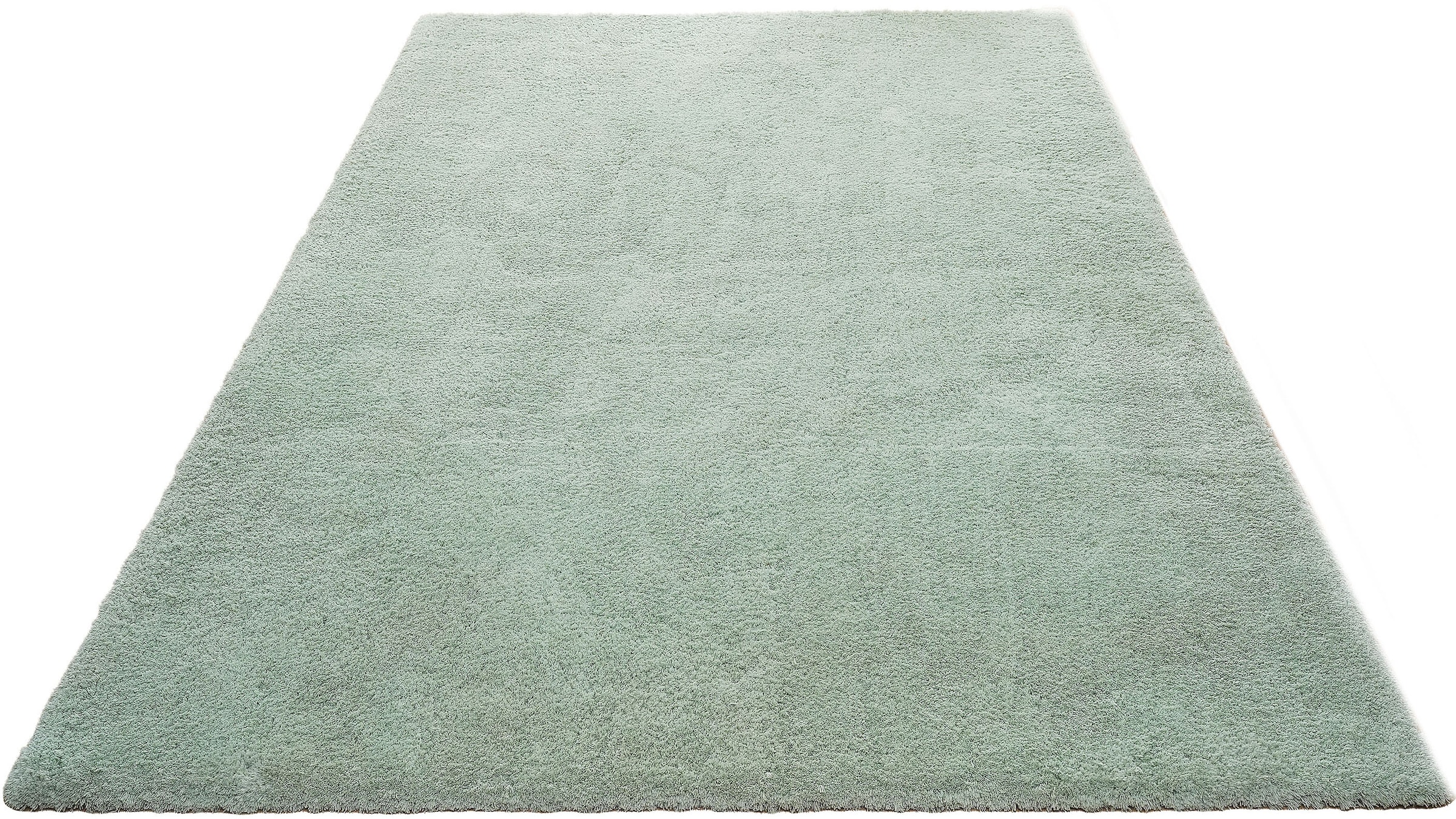 my home Hochflor-Teppich »Microfaser Teppich Magong, besonders weich, sehr feiner Flor«, rechteckig, 25 mm Höhe, uni, Wohnzimmer, Schlafzimmer, Kinderzimmer, auch rund und als Läufer