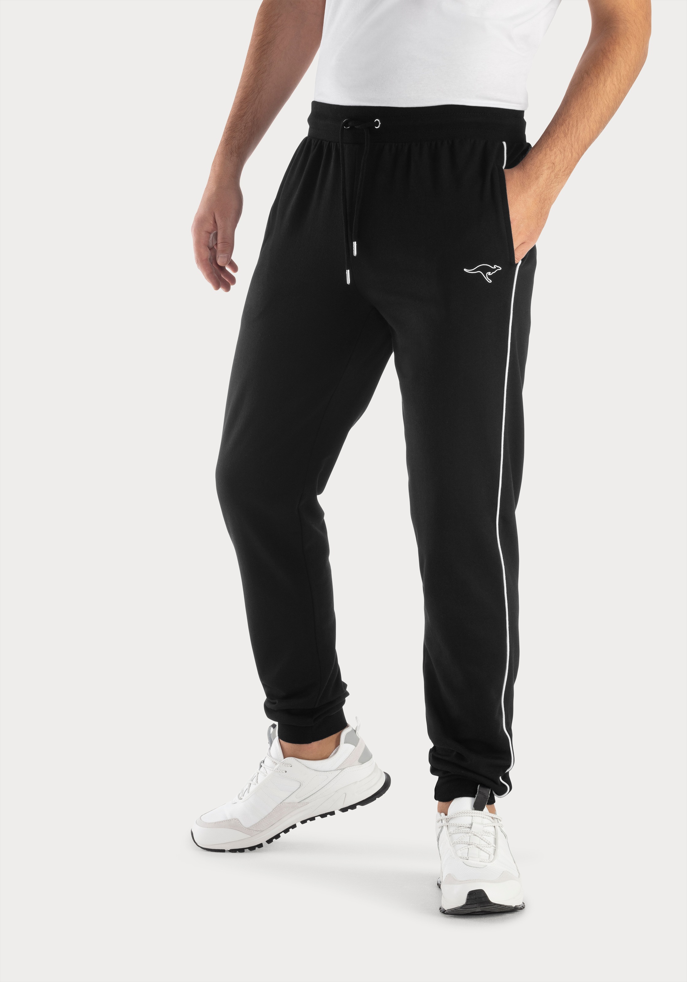 KangaROOS Sweathose, Jogginghose mit kleinem Logodruck