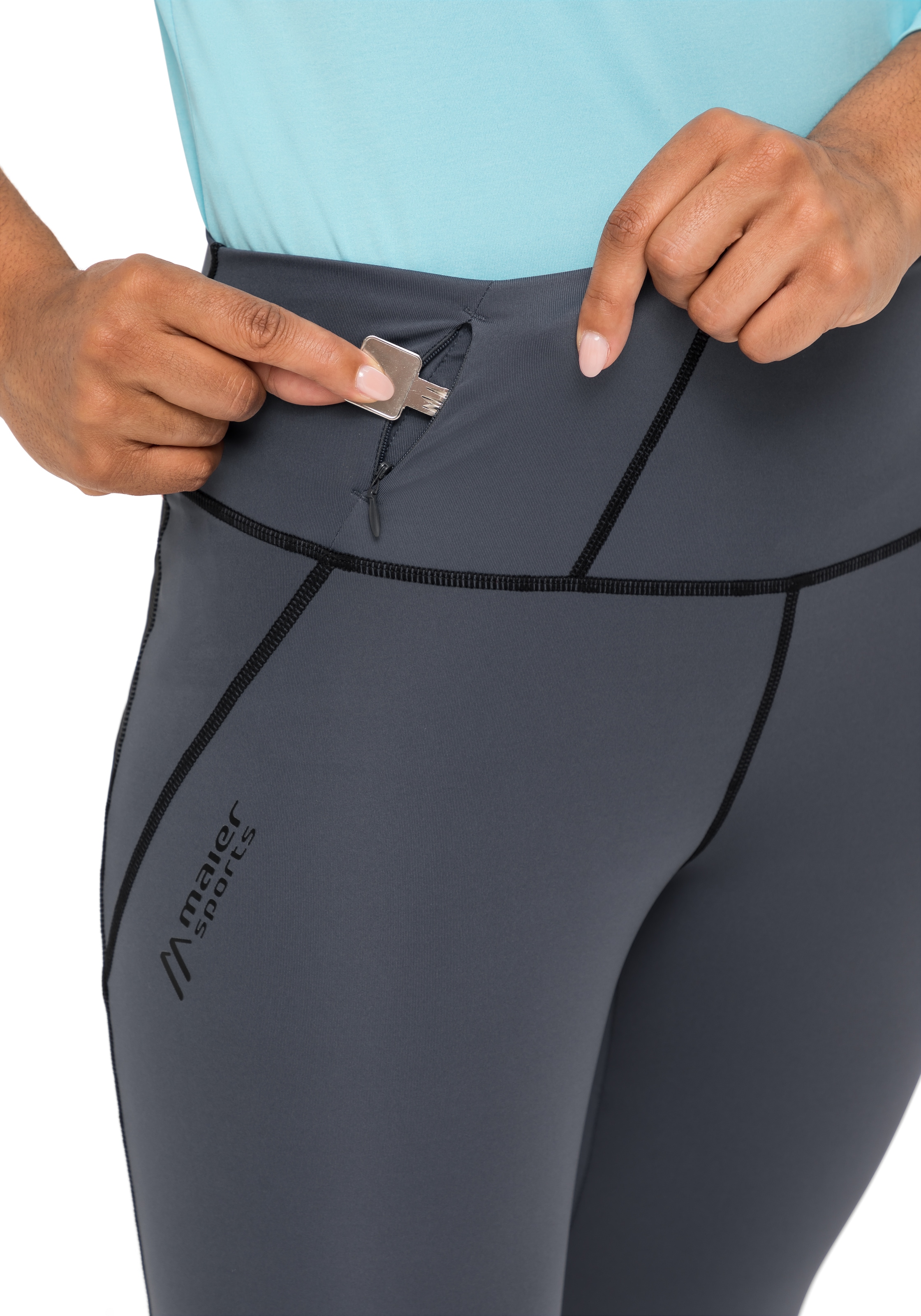 Maier Sports Outdoorhose »Arenit W«, Damen Wanderhose, lange Outdoor-Tight, Trekkinghose